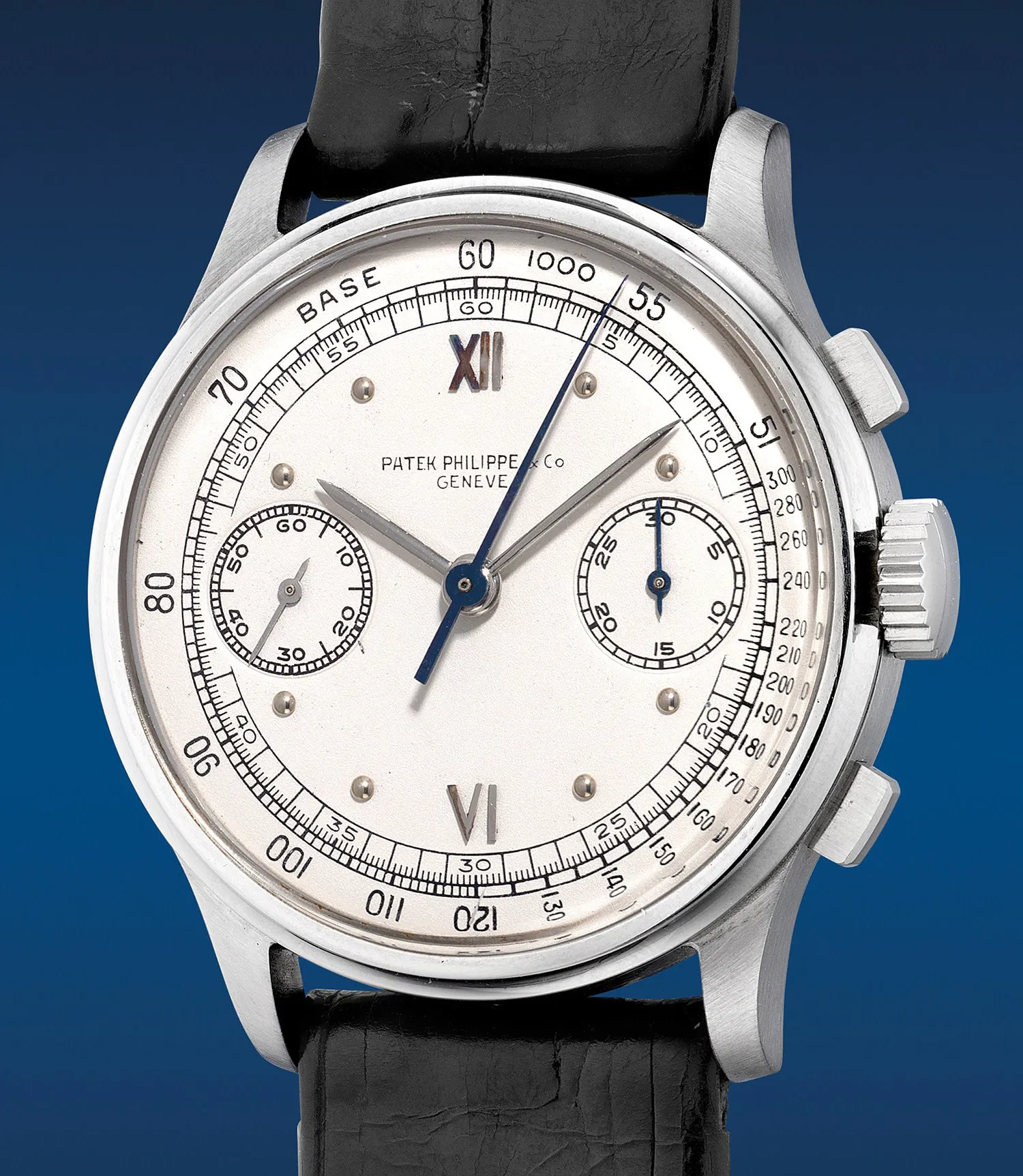 Patek Philippe Chronograph 130 33mm Stainless steel White