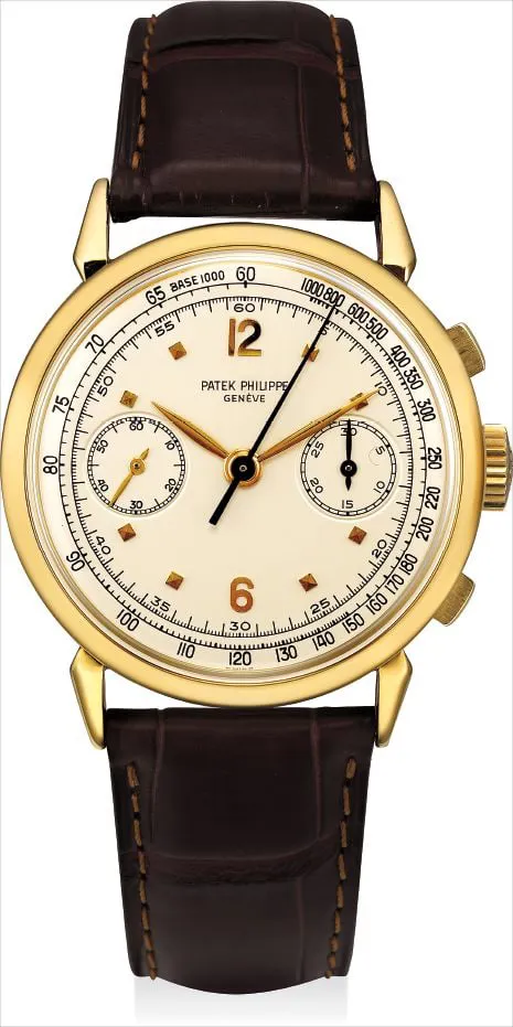 Patek Philippe 1579 36mm Yellow gold Silver