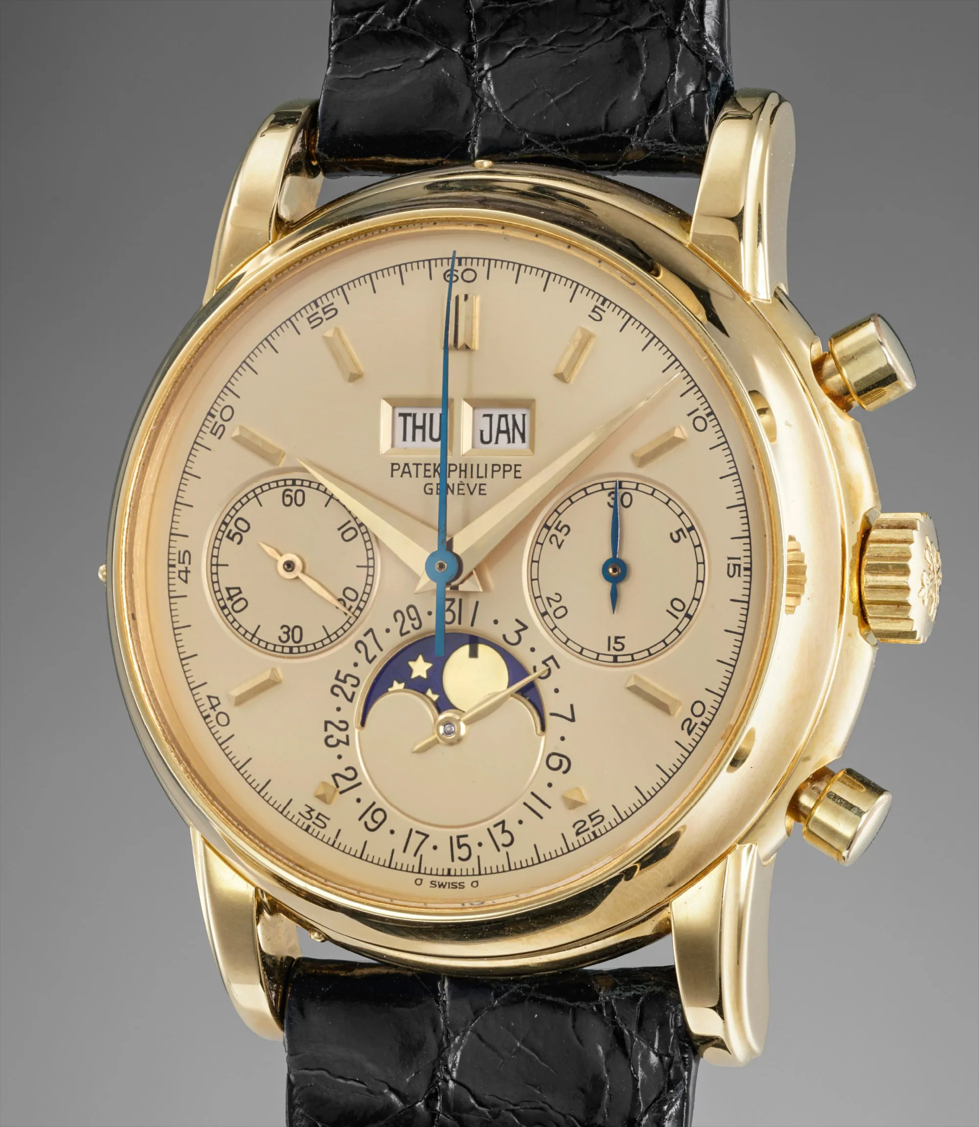 Patek Philippe 2499/100 37.5mm Yellow gold Champagne