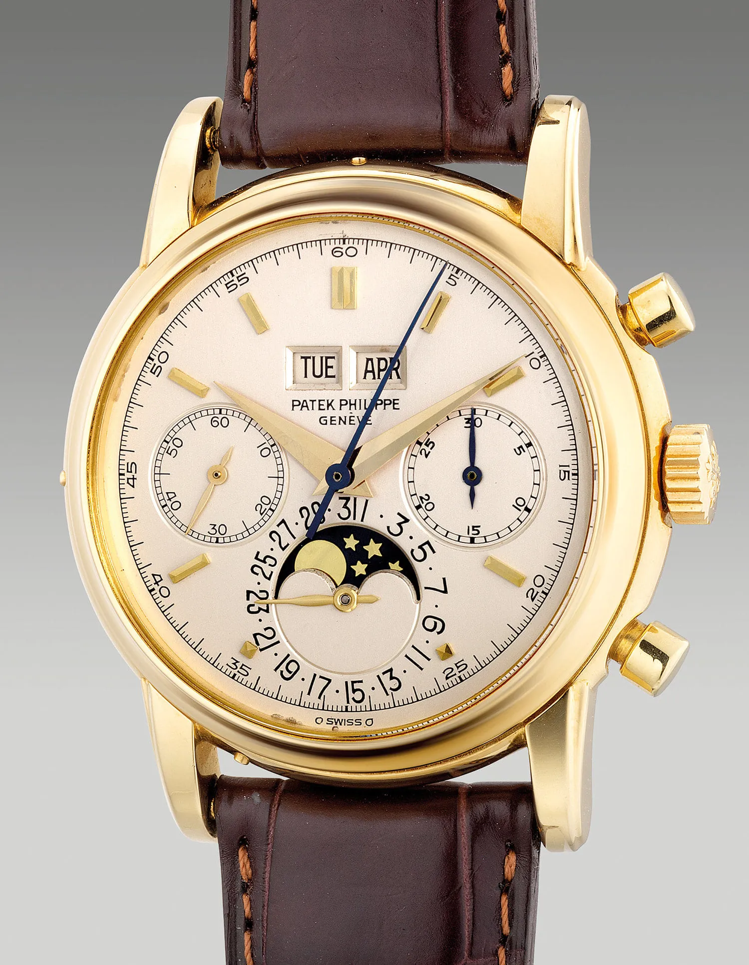 Patek Philippe 2499/100 38mm Yellow gold Silvered