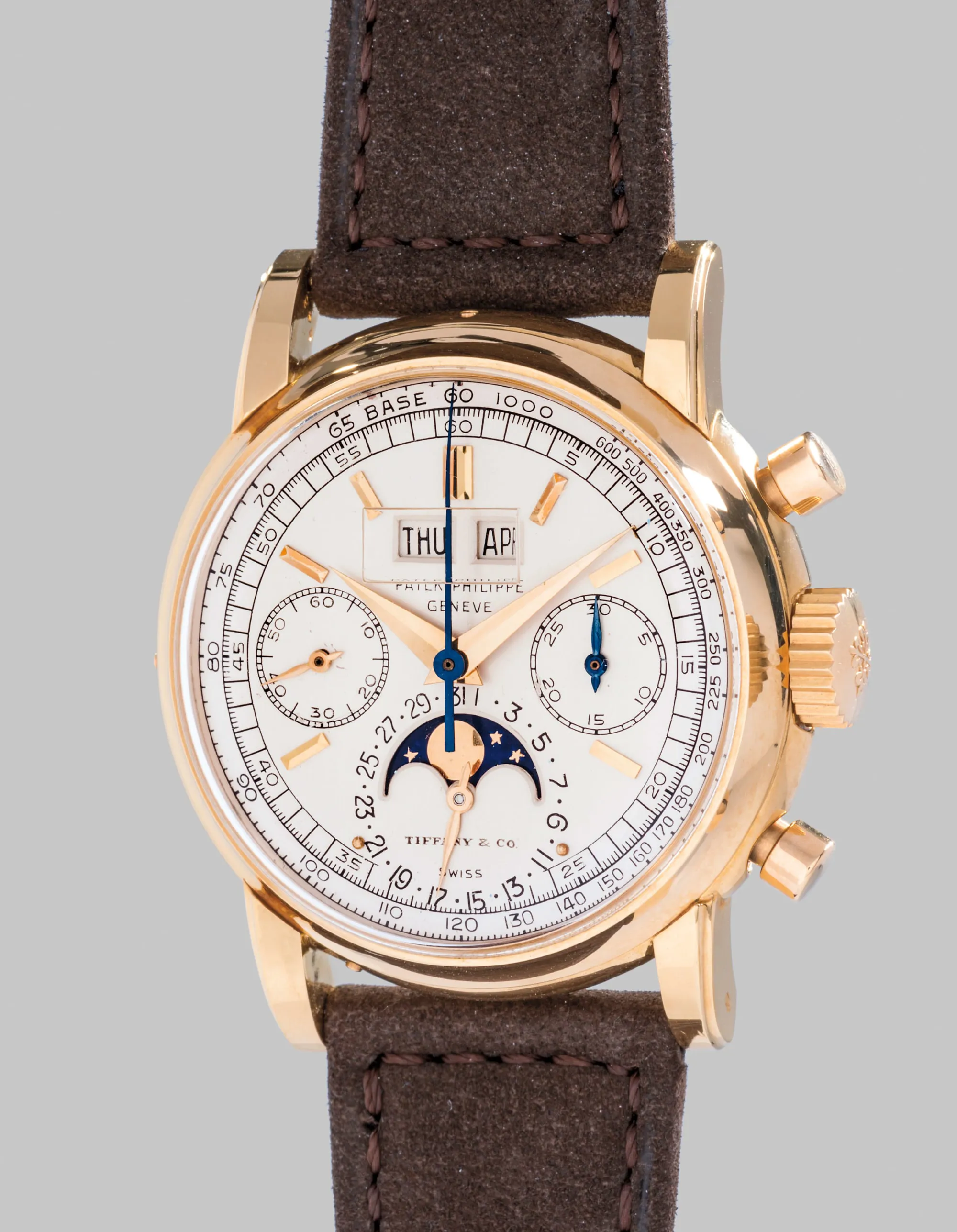 Patek Philippe 2499 37.5mm Yellow gold Cream-colored enamel 1