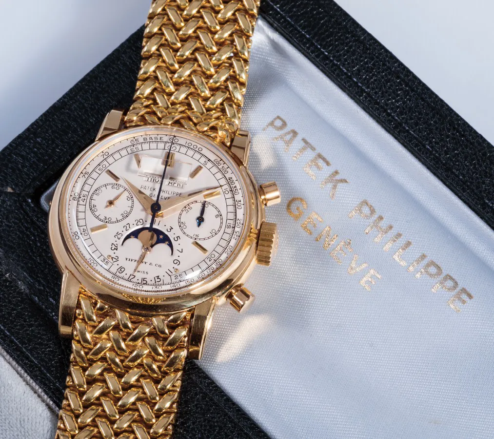 Patek Philippe 2499 37.5mm Yellow gold Cream-colored enamel 2