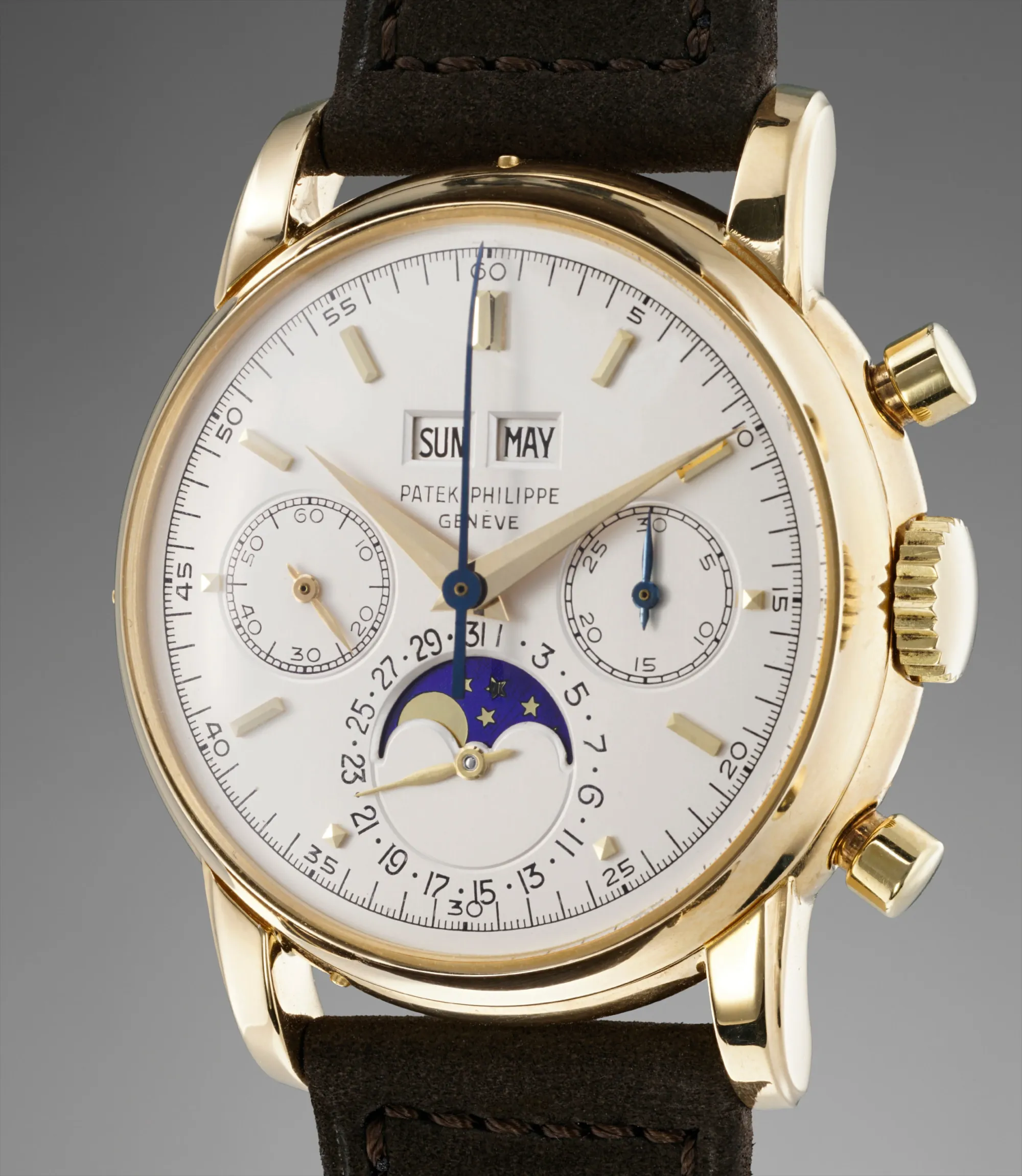 Patek Philippe 2499 37.5mm Yellow gold White