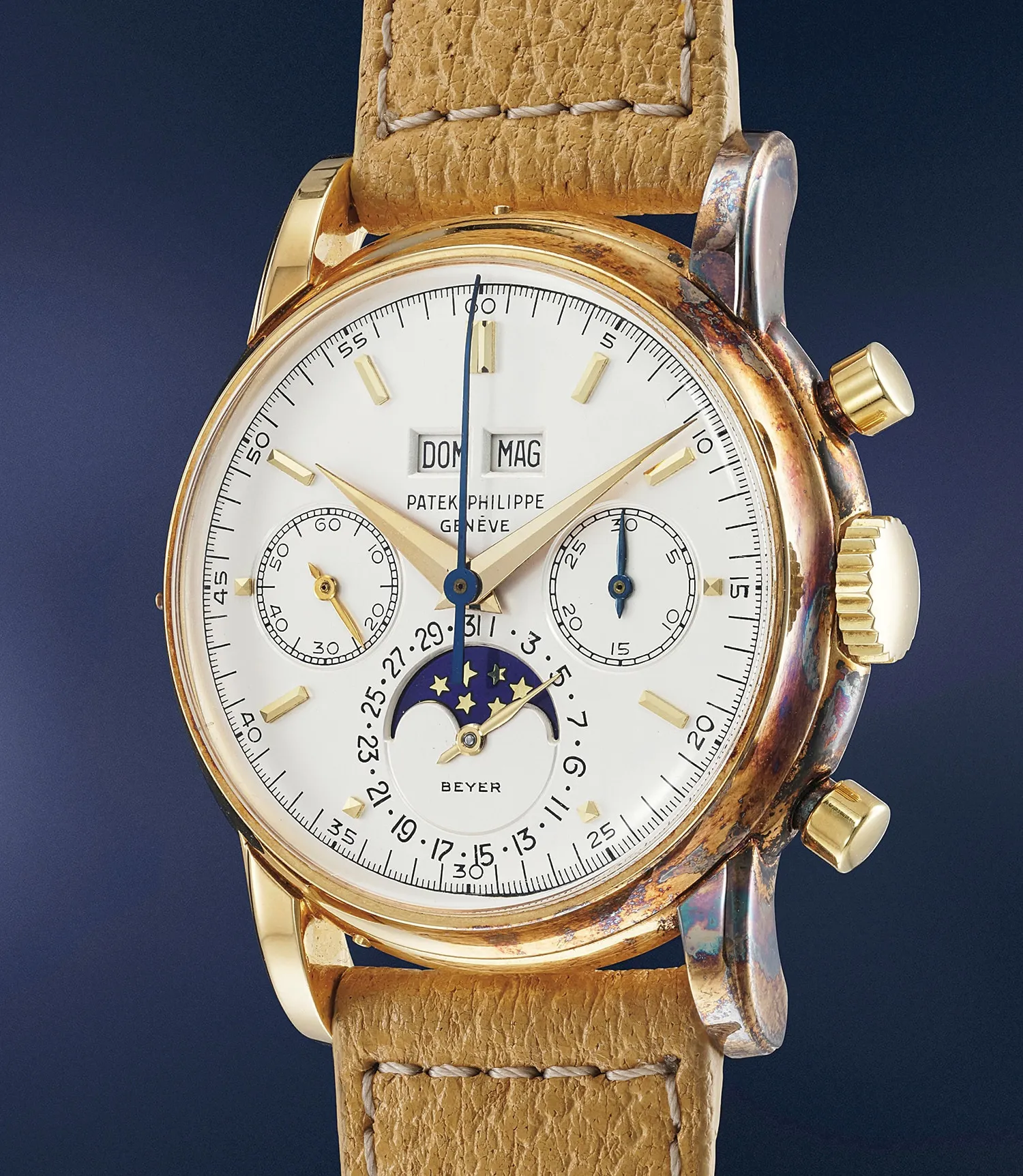 Patek Philippe 2499 37.5mm Yellow gold White