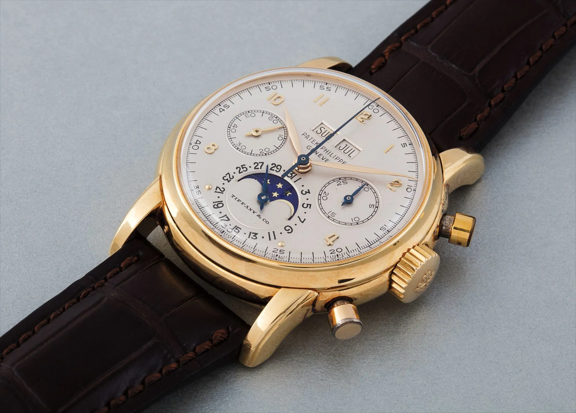 Patek Philippe 2499 38mm Yellow gold Silver