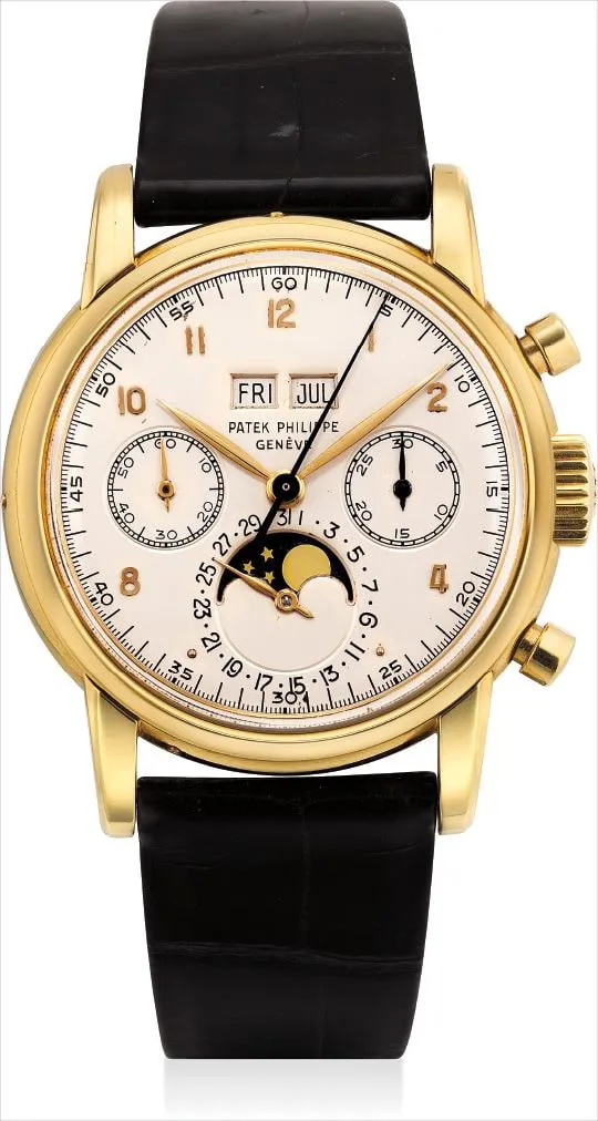 Patek Philippe 2499 38mm Yellow gold Silvered