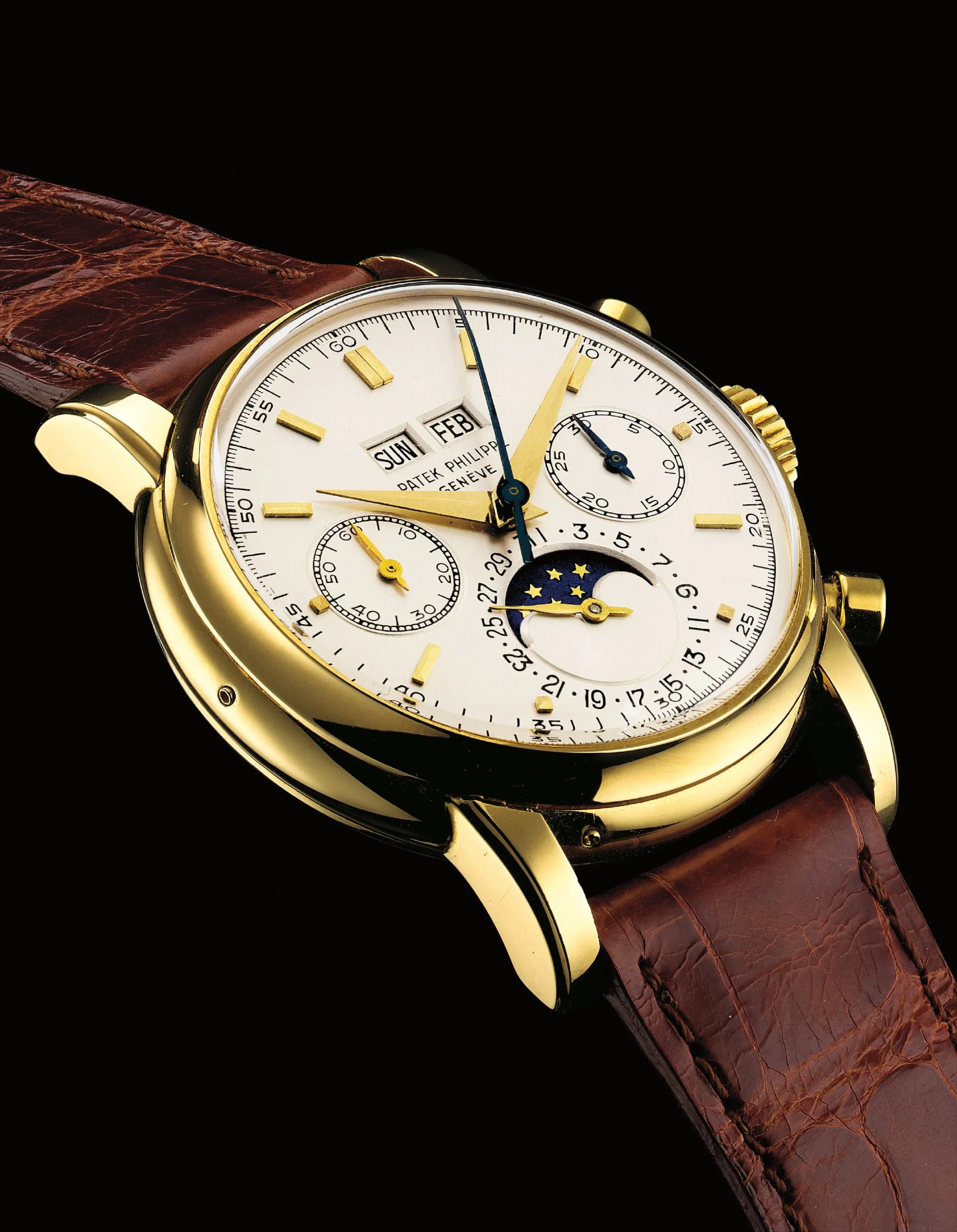 Patek Philippe 2499 37.5mm Yellow gold White 2