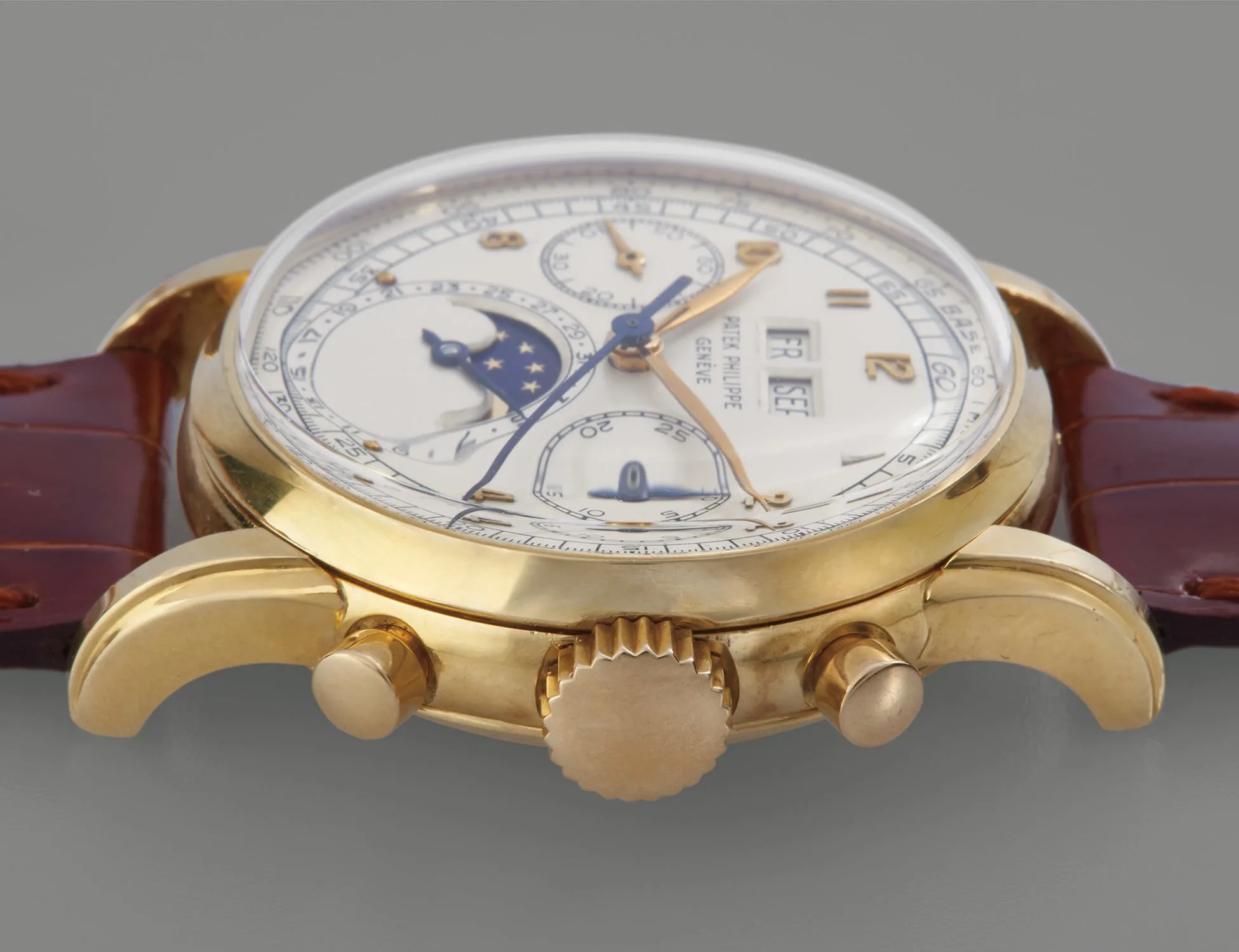 Patek Philippe Perpetual Calendar Chronograph 2499 37.5mm Yellow gold White 2