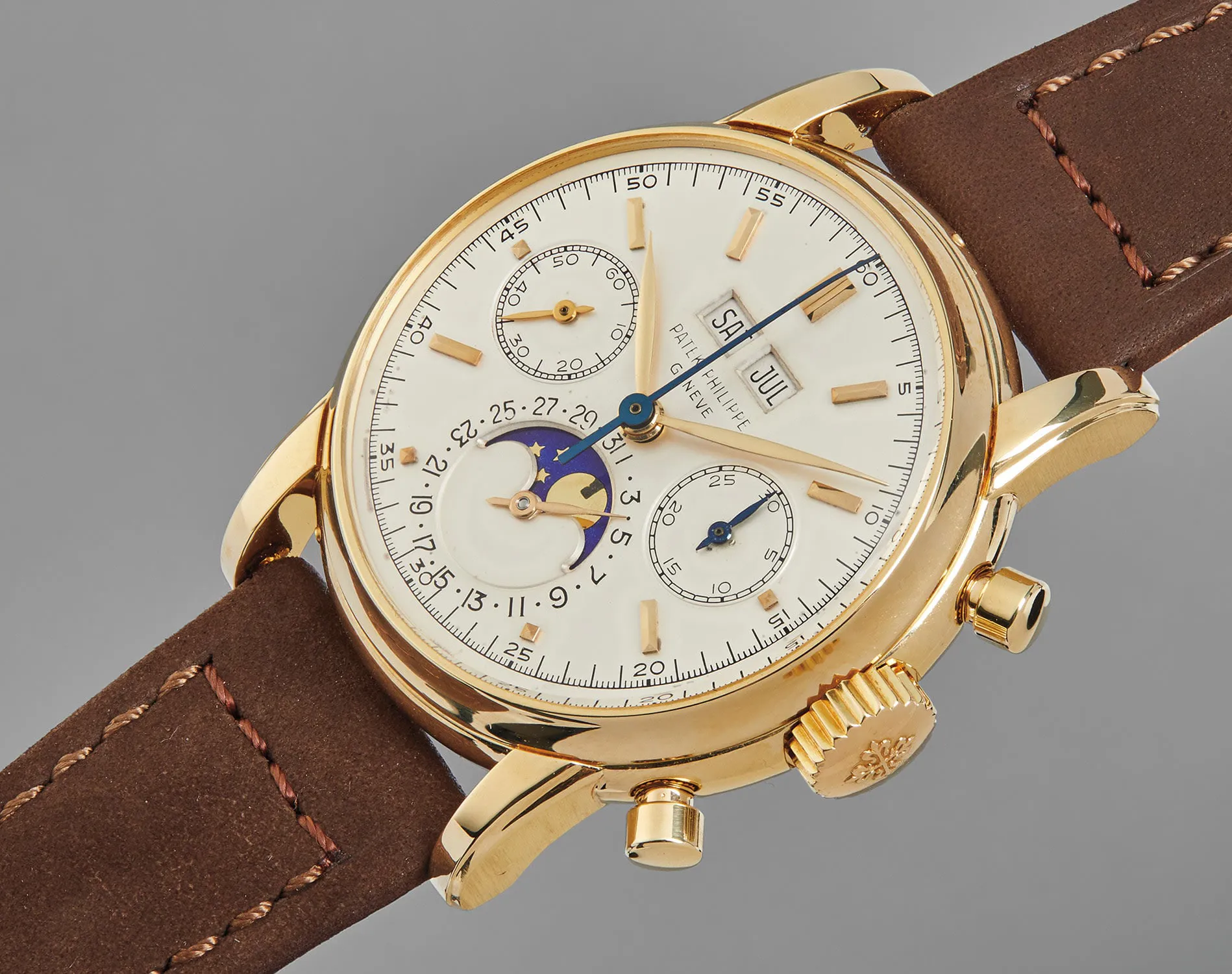 Patek Philippe 2499 37.5mm Yellow gold White 1