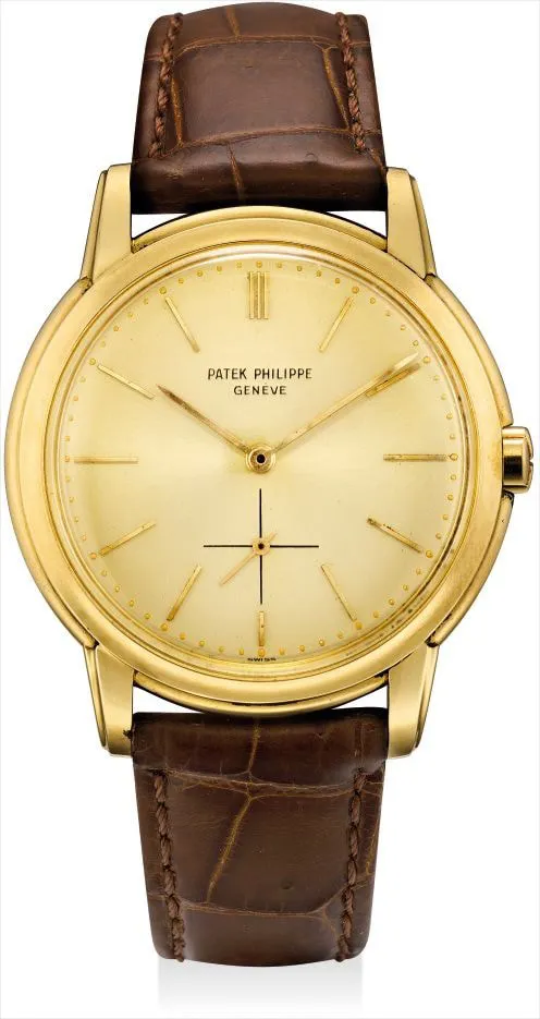 Patek Philippe 3433 35.5mm Yellow gold Champagne