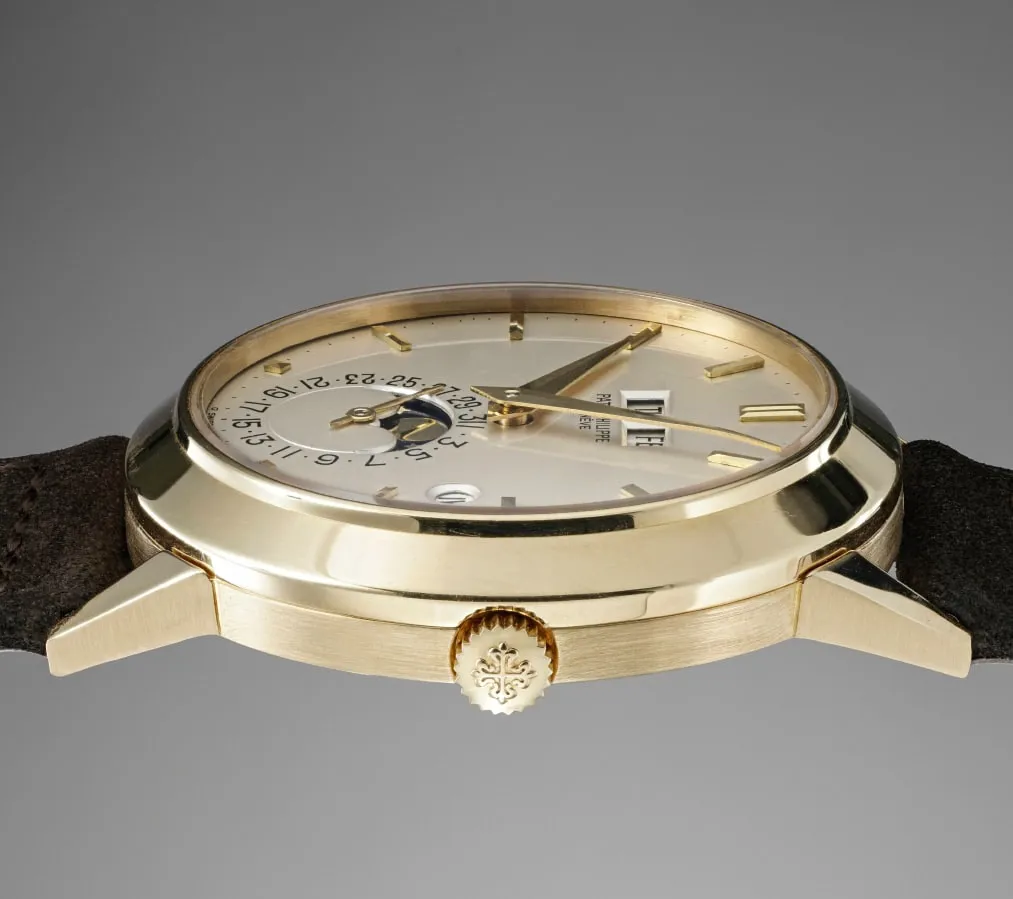 Patek Philippe 3450 37.5mm Yellow gold Champagne 2