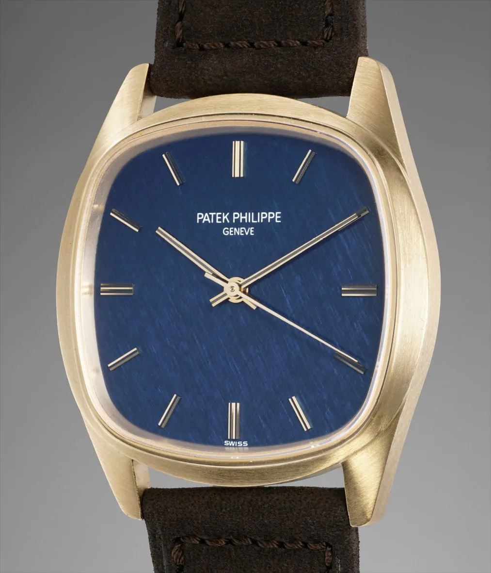 Patek Philippe 3585 36mm Yellow gold Textured blue