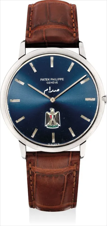 Patek Philippe 3588 35mm White gold Blue