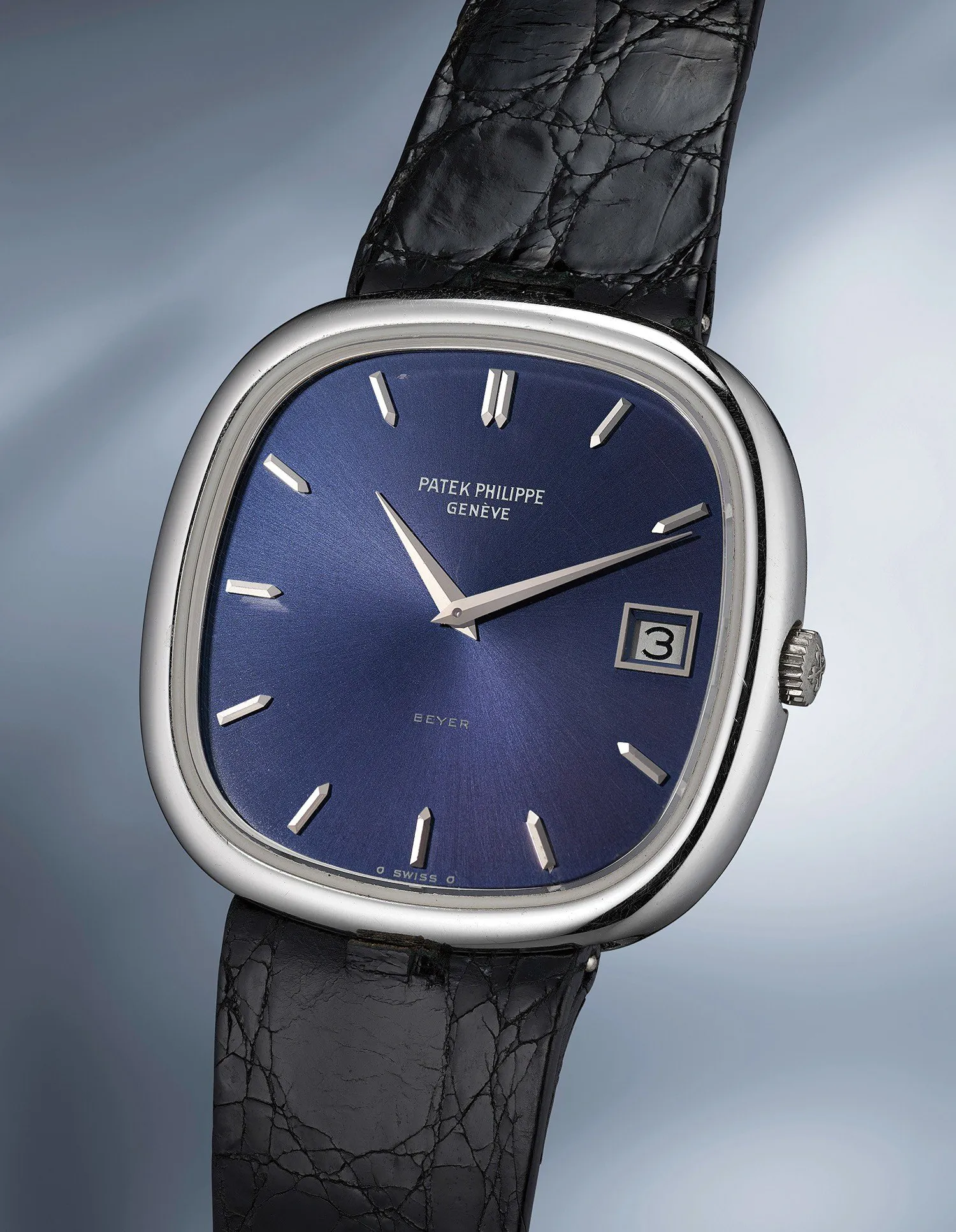 Patek Philippe 3604 35.5mm 18k white gold Blue