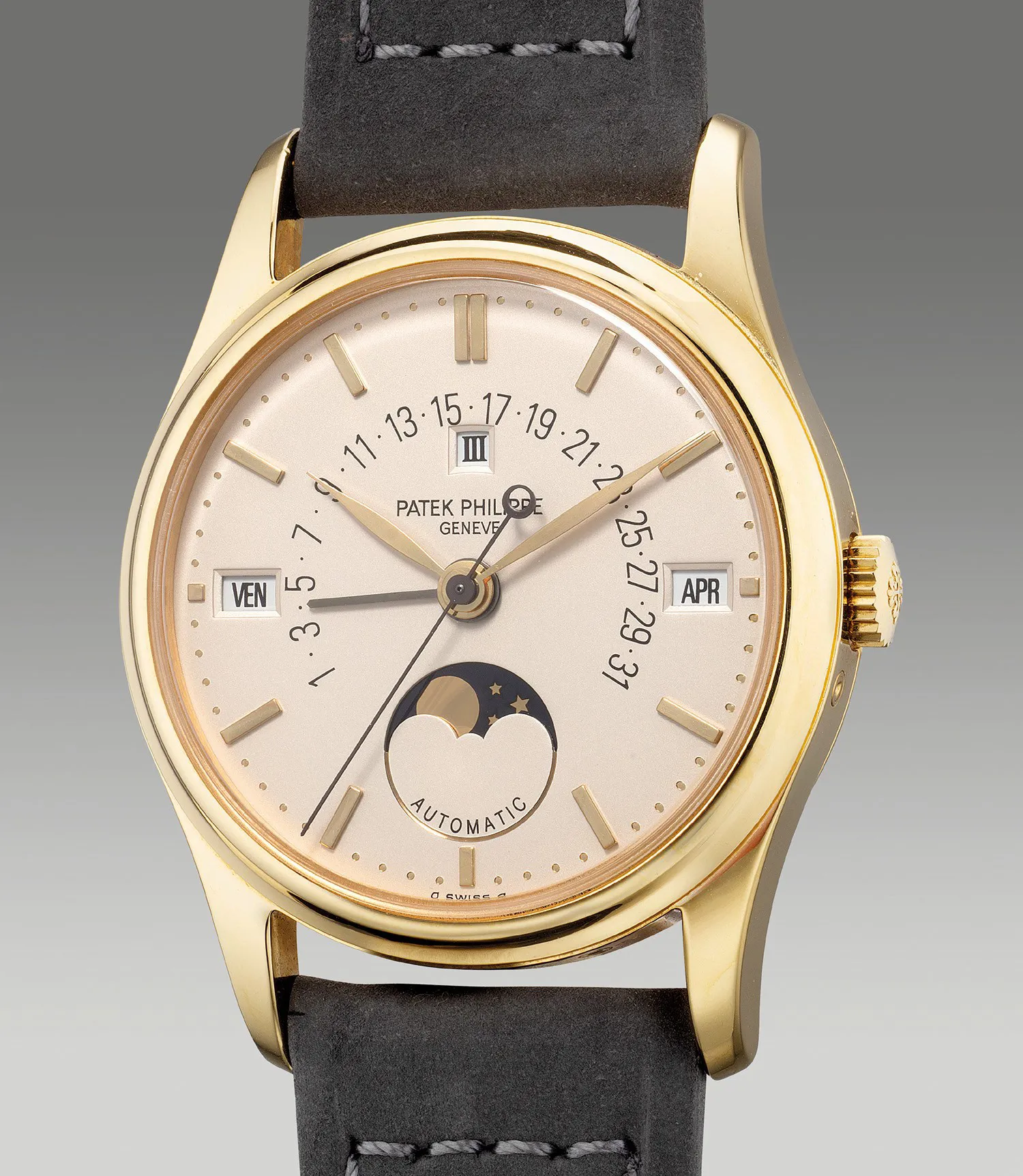 Patek Philippe 5050J 35mm Yellow gold Silvered