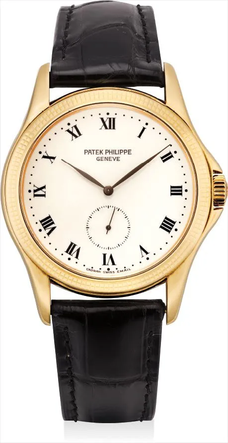 Patek Philippe Calatrava 5115 35mm Yellow gold White enamel