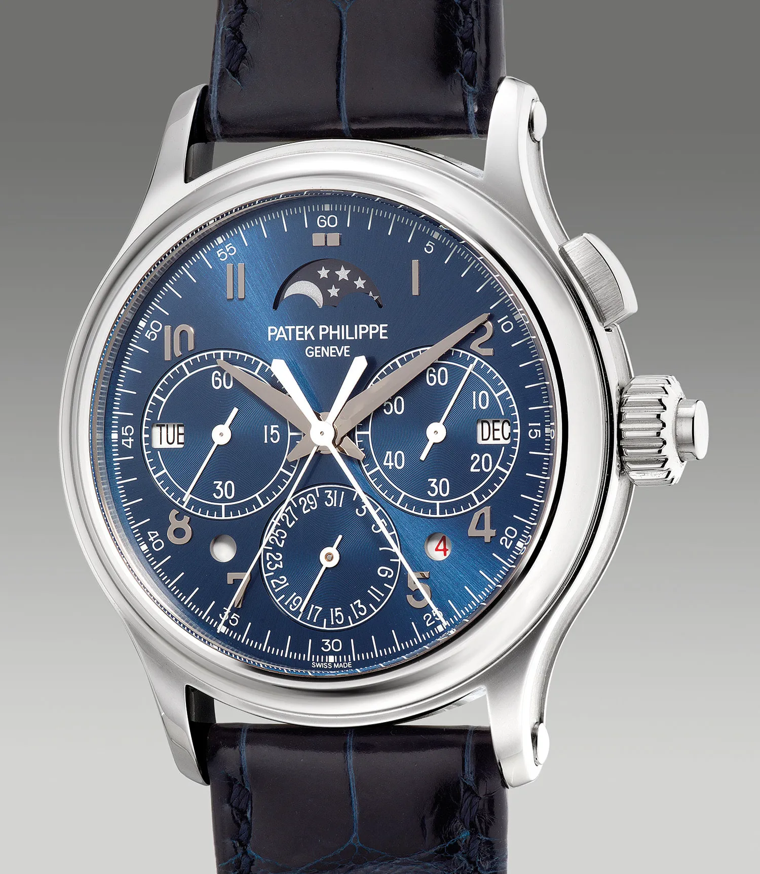 Patek Philippe Perpetual Calendar Split-Seconds Chronograph 5372P-001 38.3mm Platinum Blue