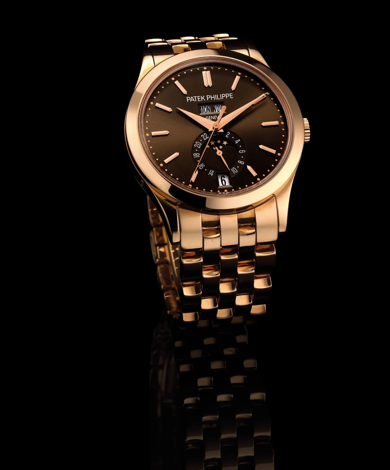 Patek Philippe 5396/1 38.5mm Rose gold Brown