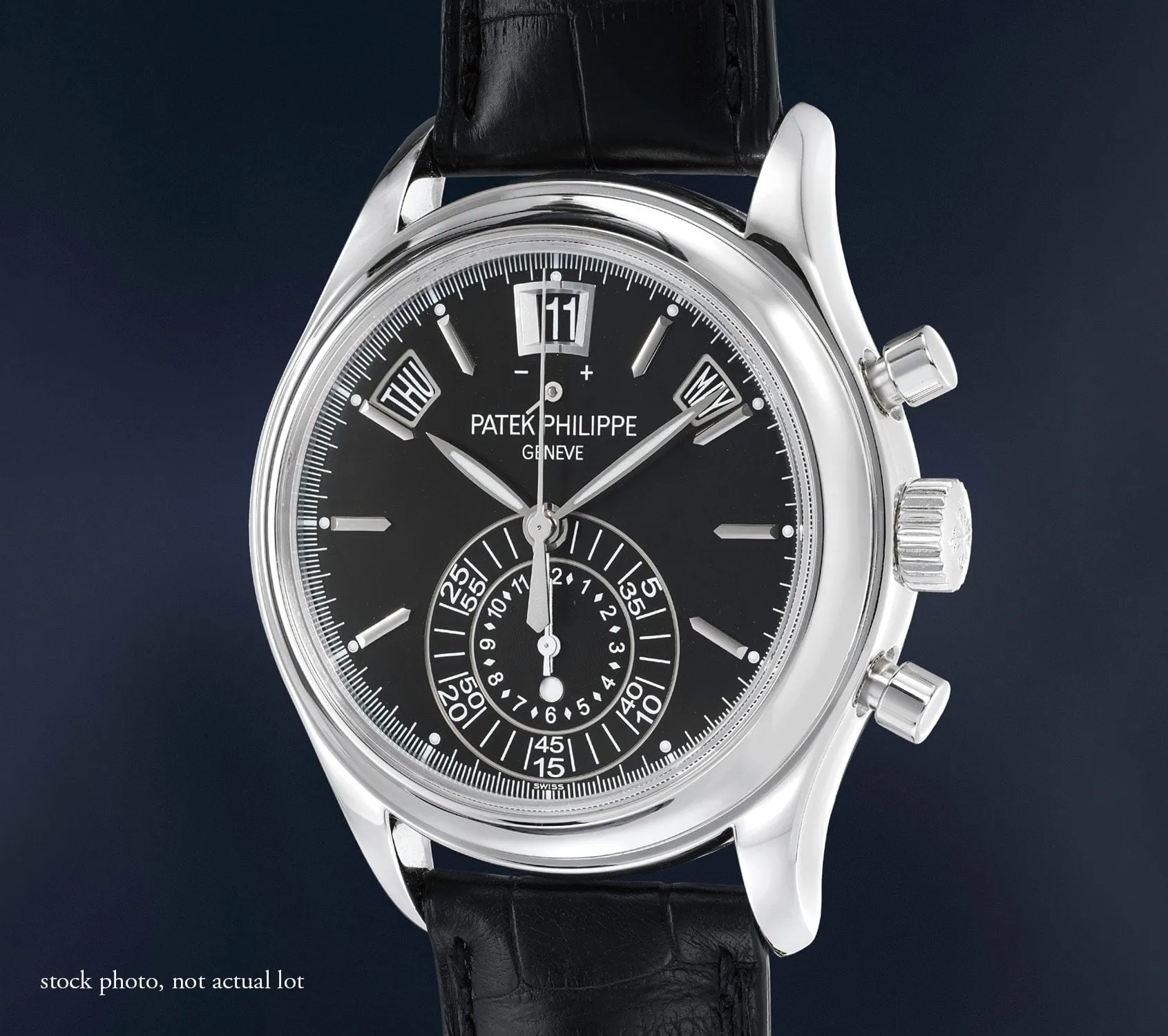 Patek Philippe Annual Calendar Chronograph 5960P 40mm Platinum Black 1