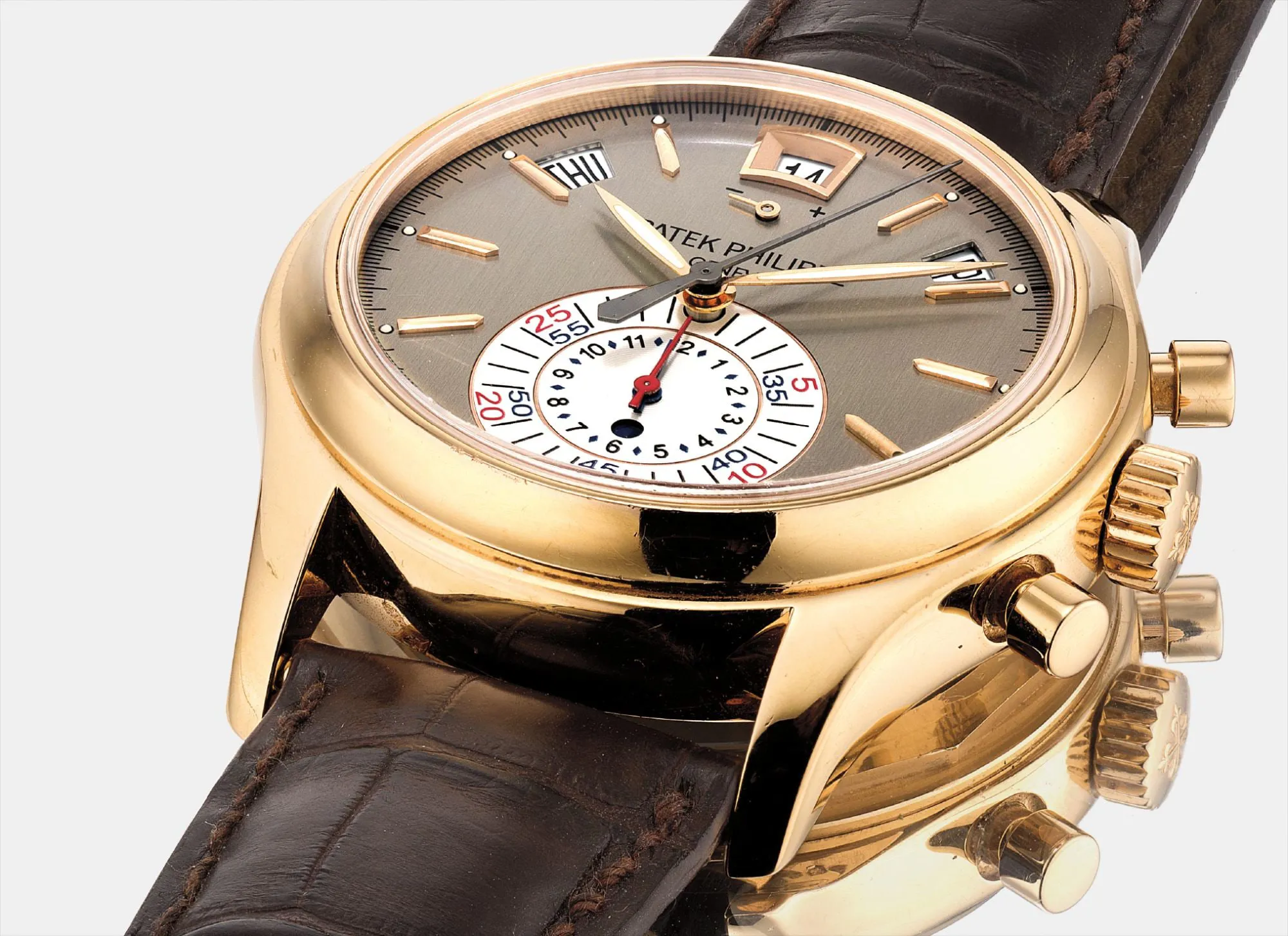 Patek Philippe Annual Calendar Chronograph 5960r 40mm Rose gold Brown