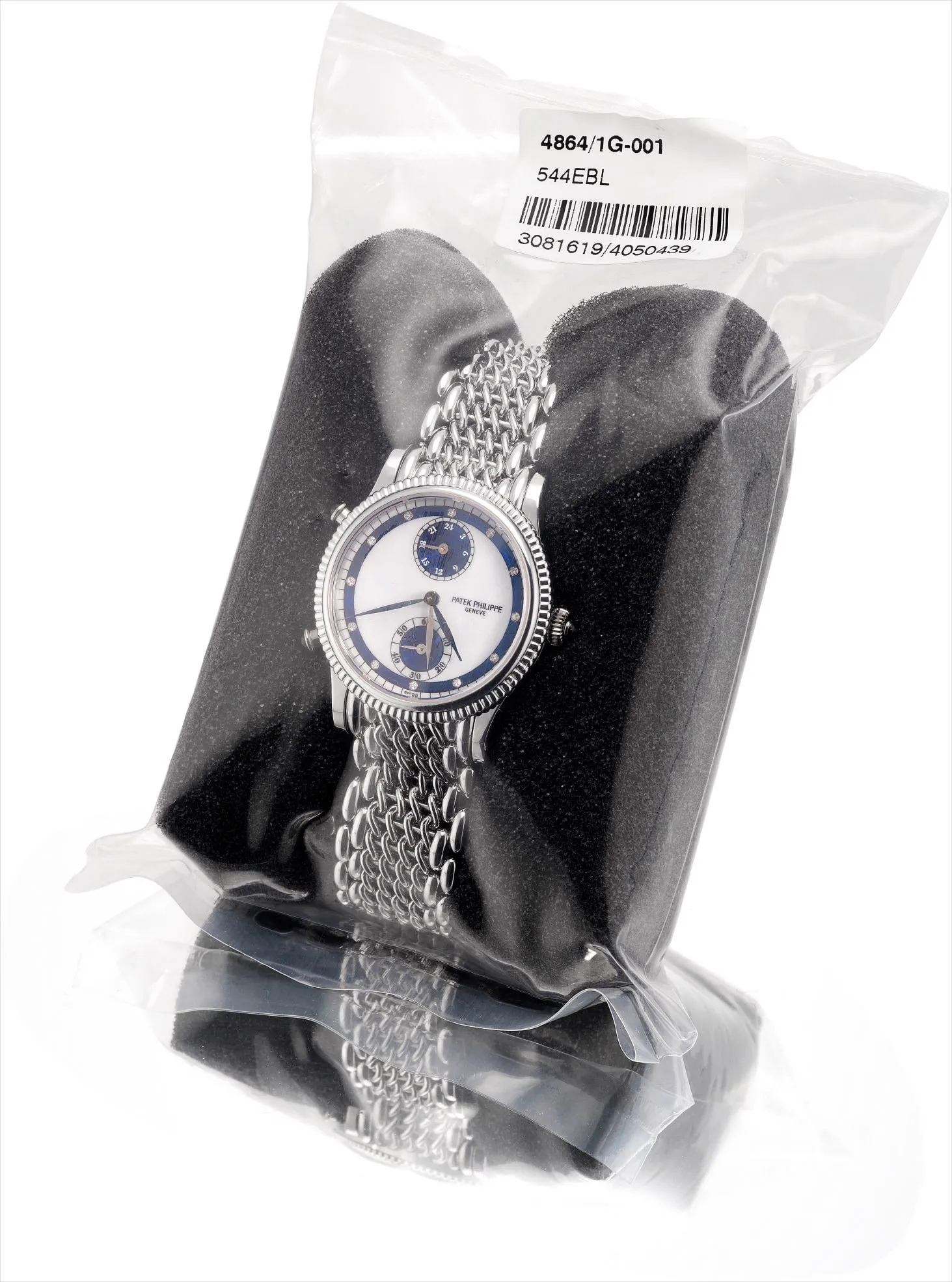 Patek Philippe Calatrava 4864/1 29mm White gold and Diamond Blue enamel