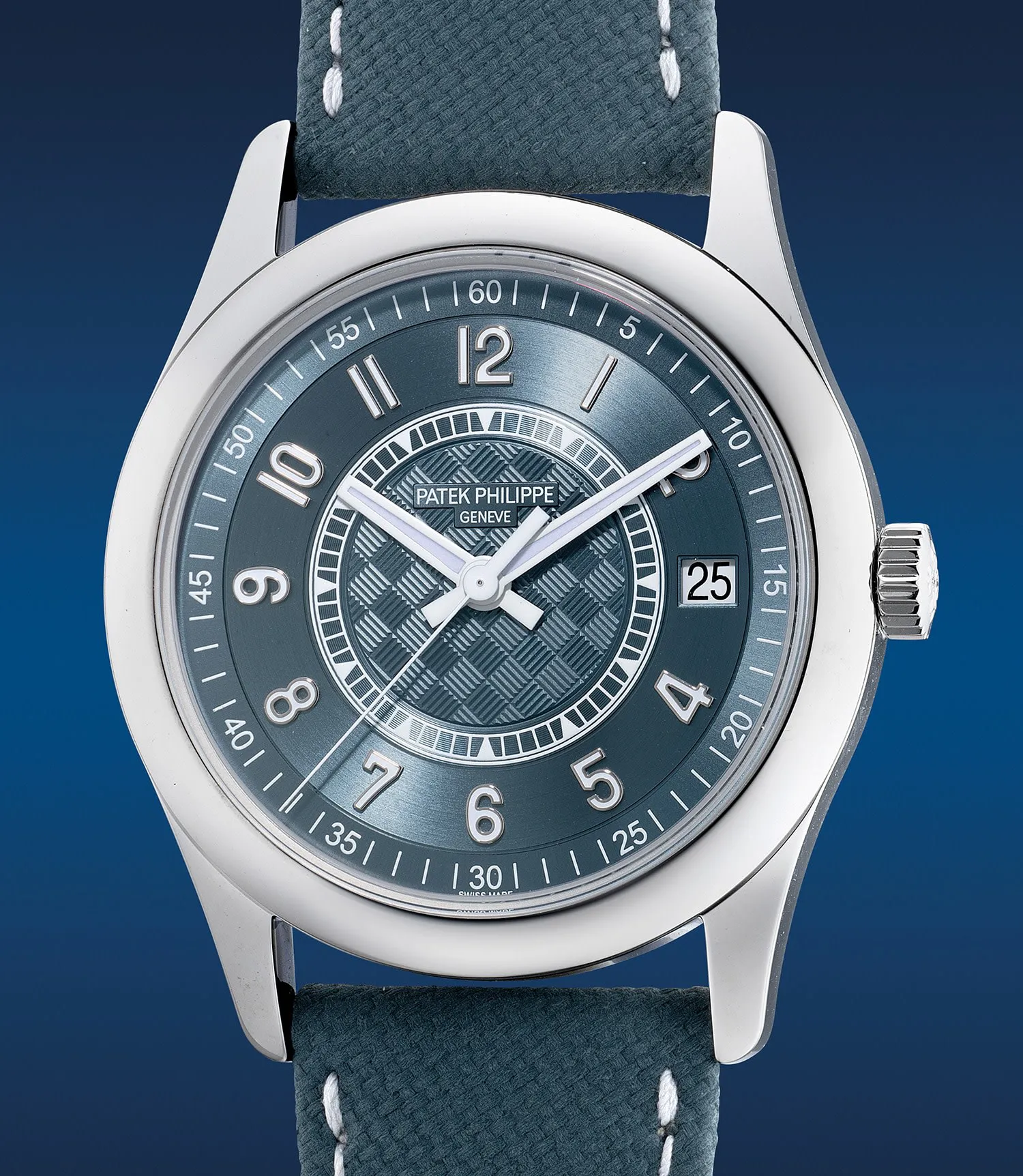 Patek Philippe Calatrava 6007A-001 40mm Stainless steel Blue