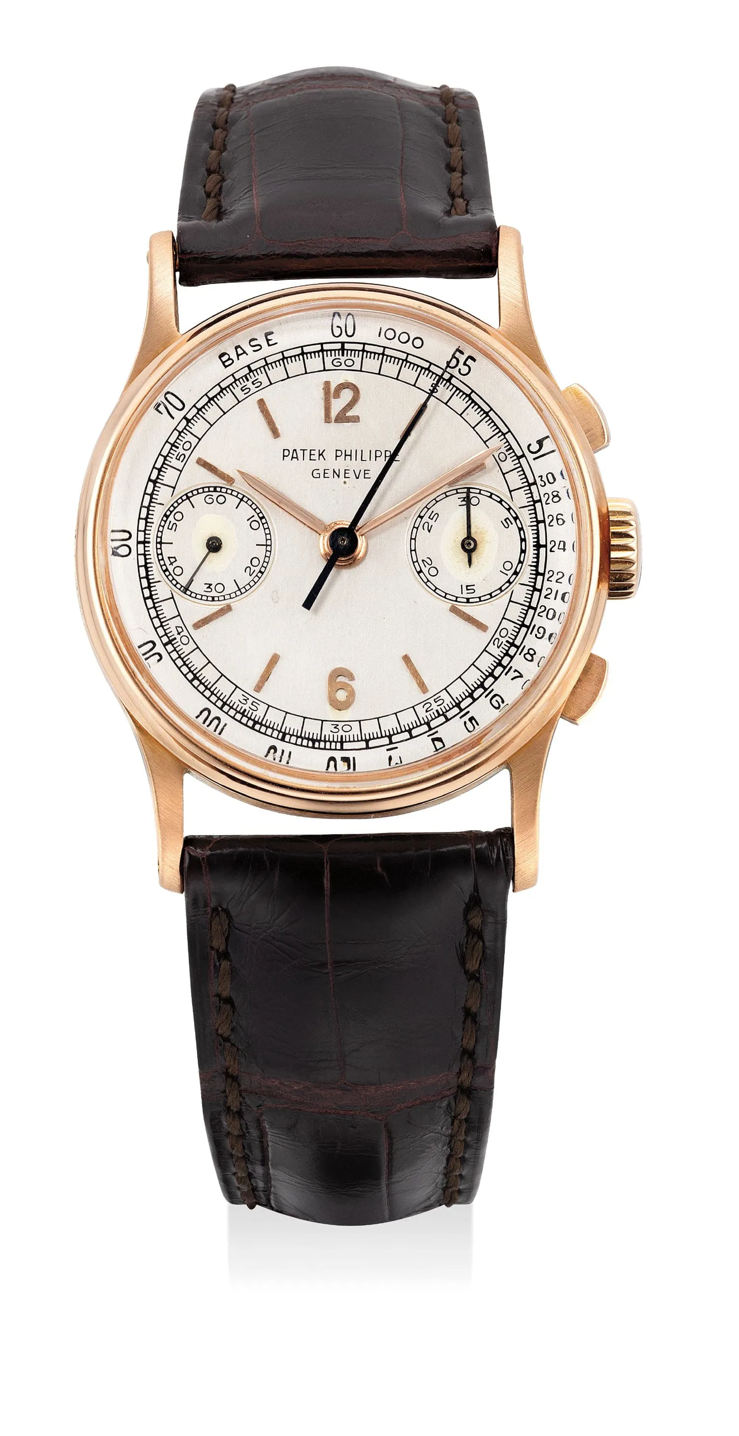 Patek Philippe Chronograph 130 33mm Rose gold White