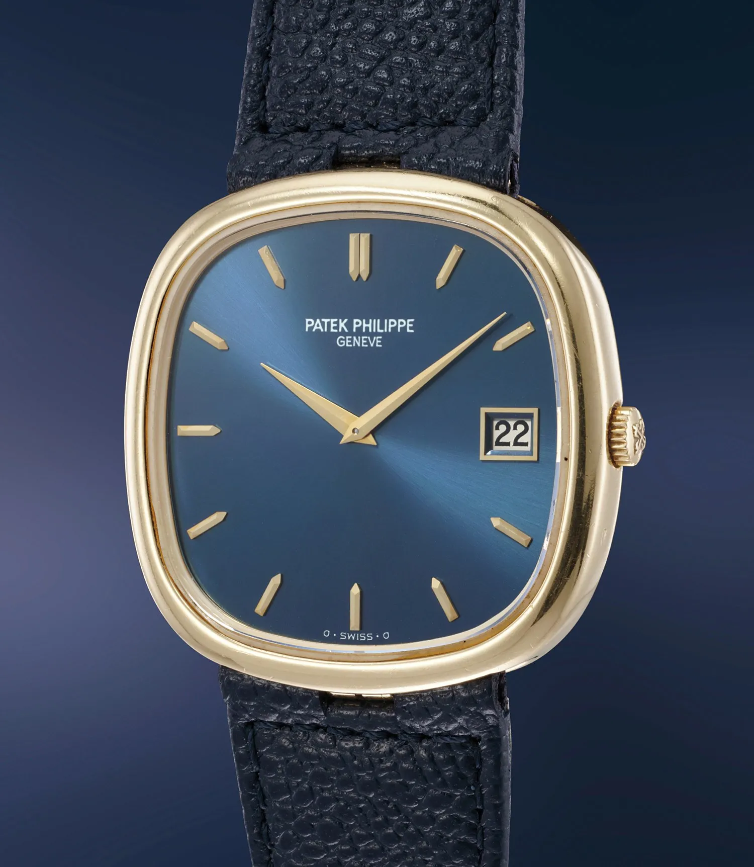 Patek Philippe Golden Ellipse 3604 36mm 18k yellow gold Blue