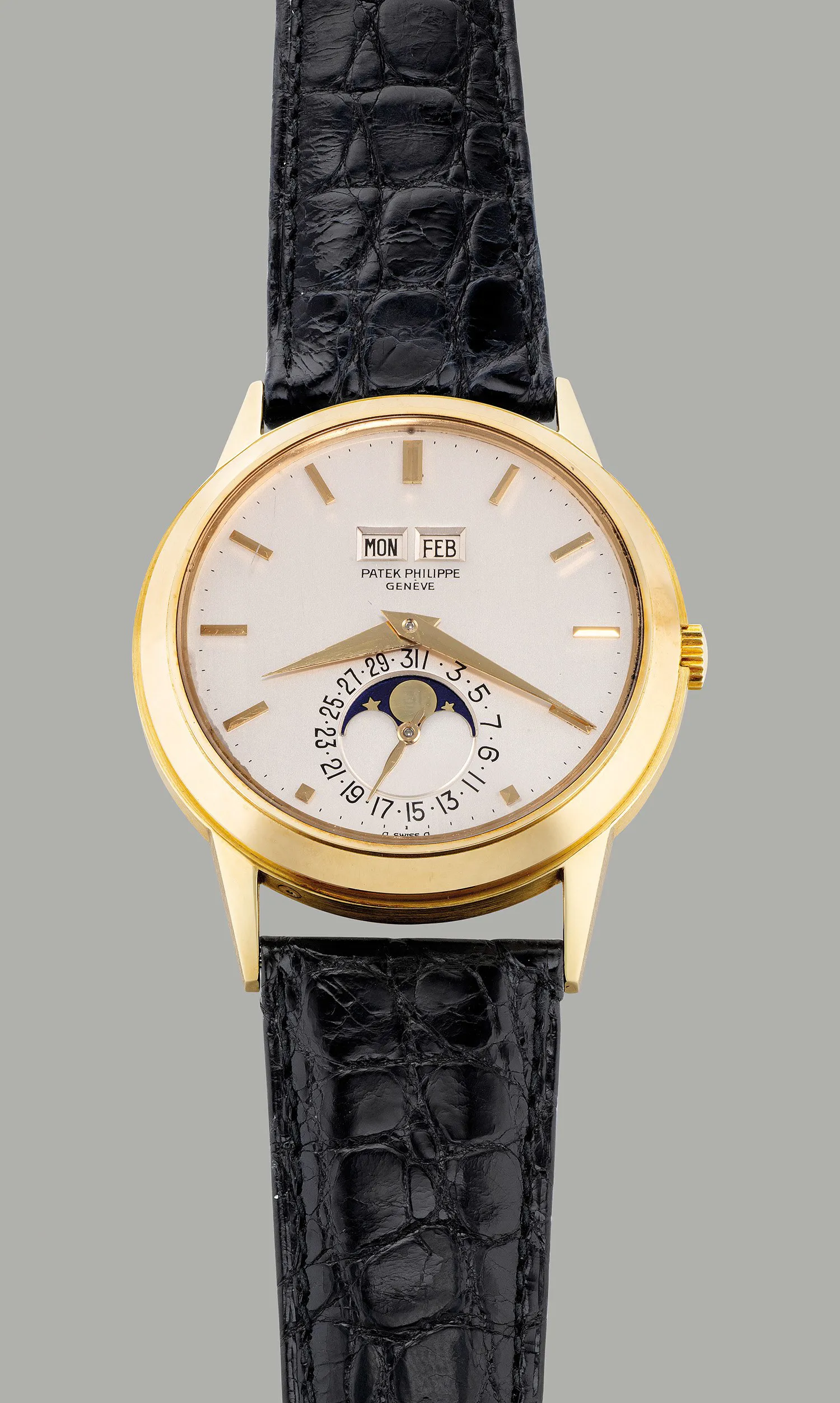 Patek Philippe Perpetual Calendar 3448 37.5mm Yellow gold Silvered 5