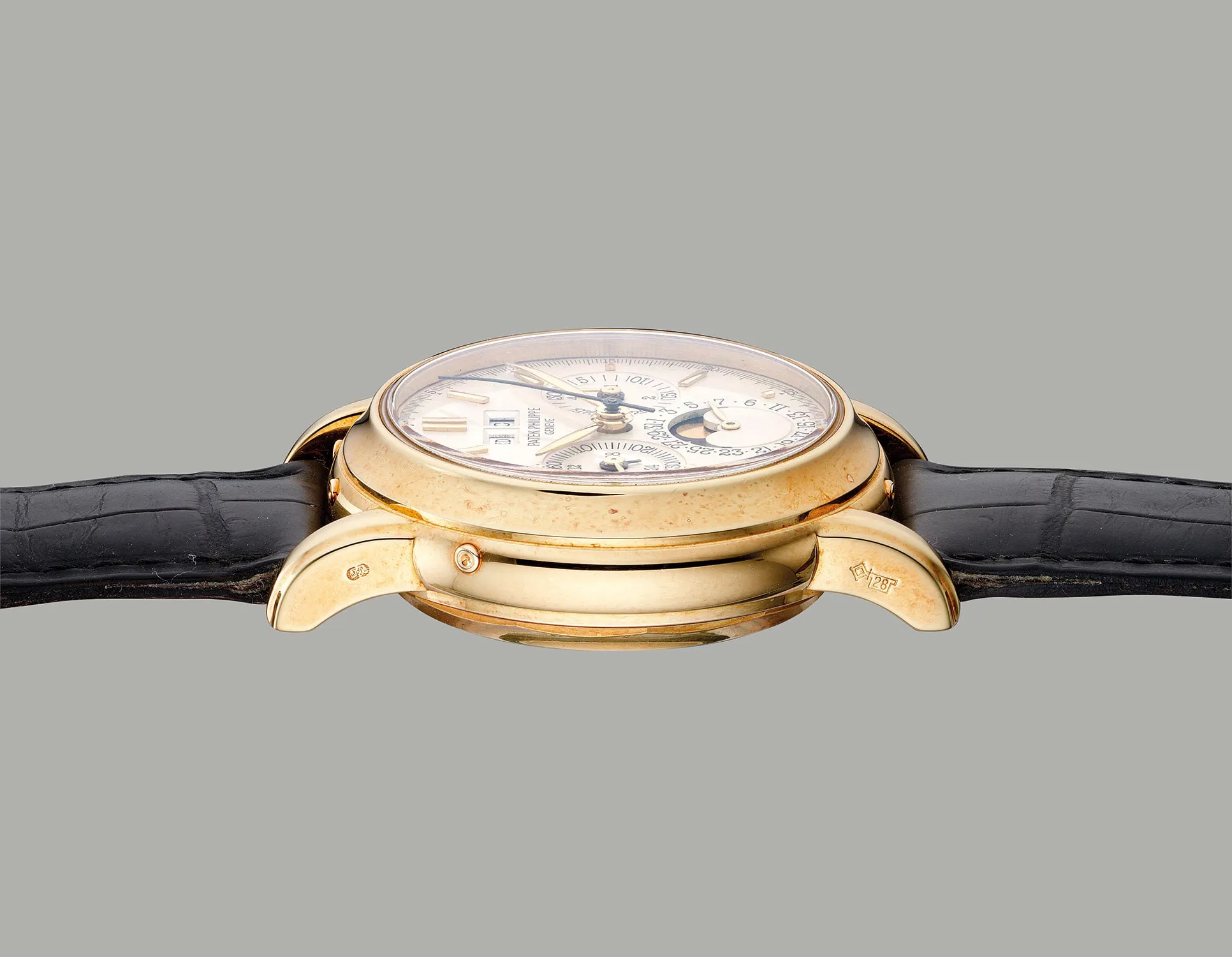 Patek Philippe Perpetual Calendar Chronograph 3971E 36mm Yellow gold Silvered 4