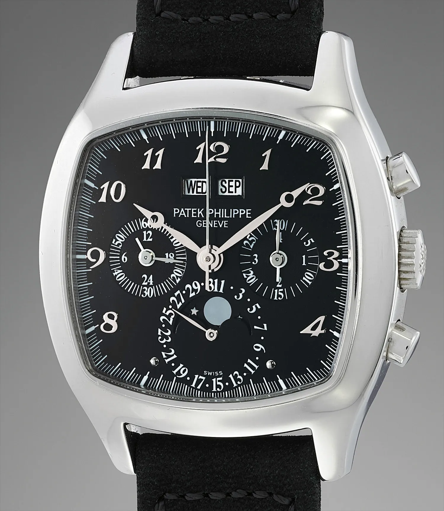 Patek Philippe Perpetual Calendar Chronograph 5020 37mm Platinum Black