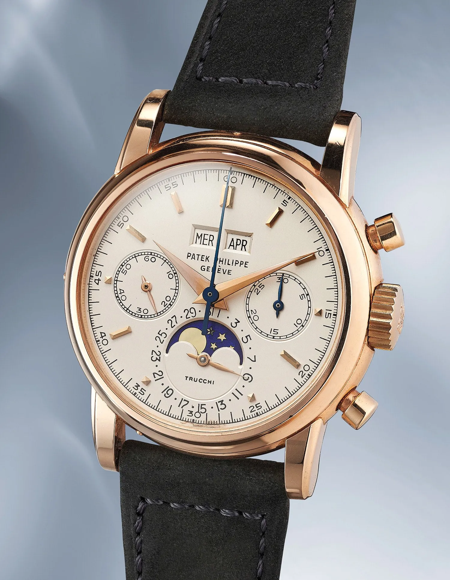 Patek Philippe Perpetual Calendar Chronograph 2499 37mm Rose gold White