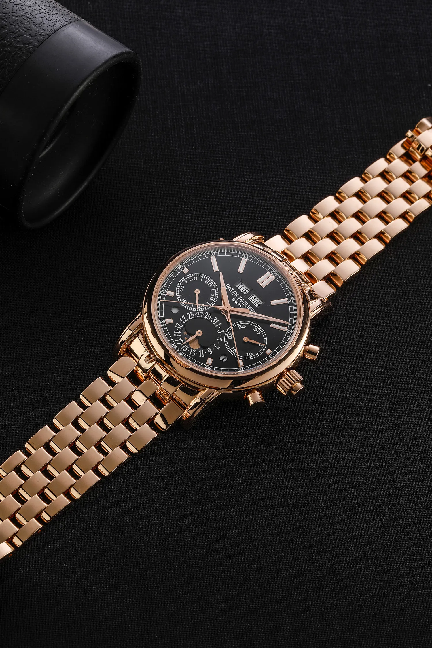 Patek Philippe Perpetual Calendar Split-Seconds Chronograph 5204/1R 40mm Rose gold Black 3