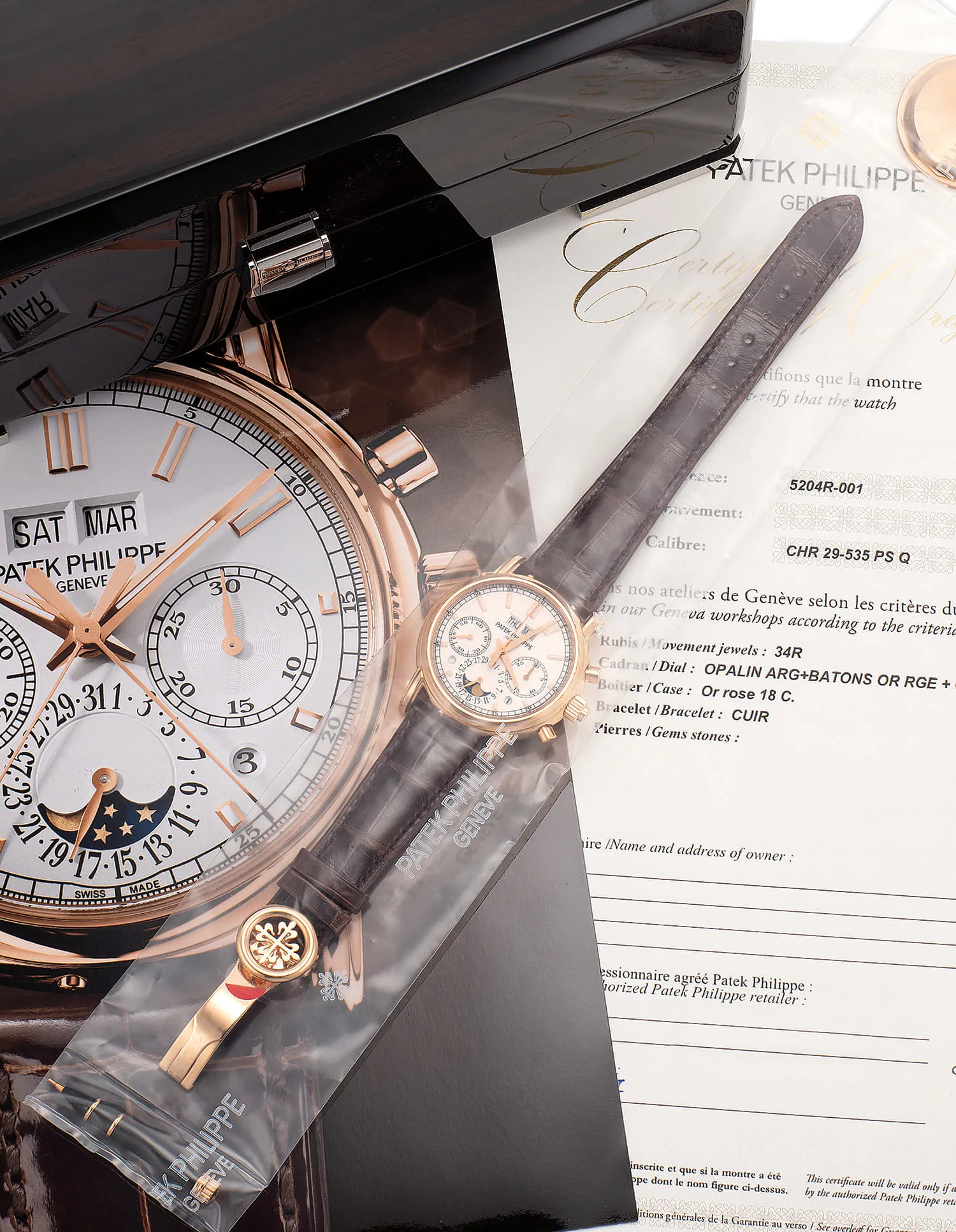 Patek Philippe Perpetual Calendar Split-Seconds Chronograph 5204R 40mm Rose gold Pink