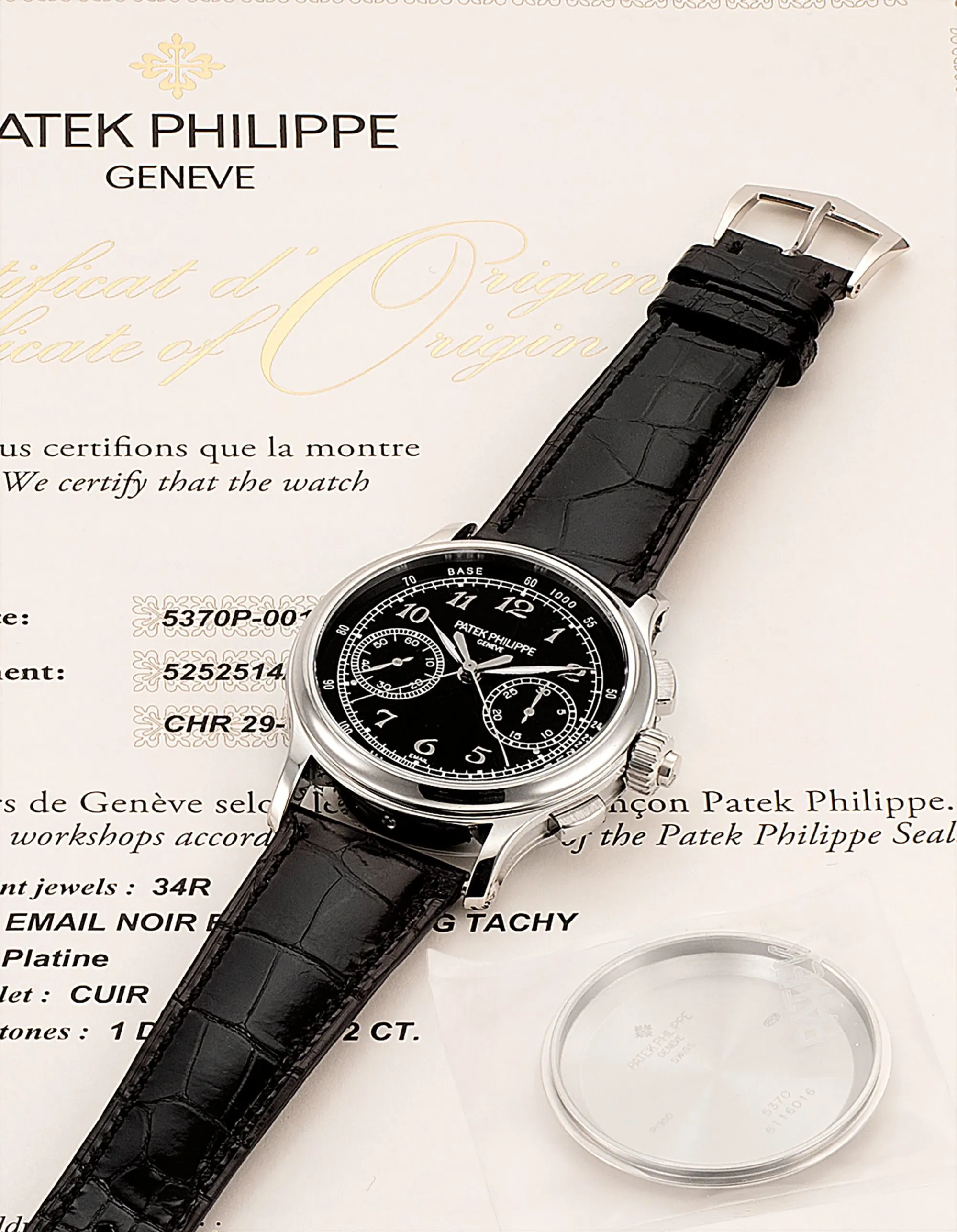 Patek Philippe Split-Seconds Chronograph 5370P 41mm Platinum Enamel 3