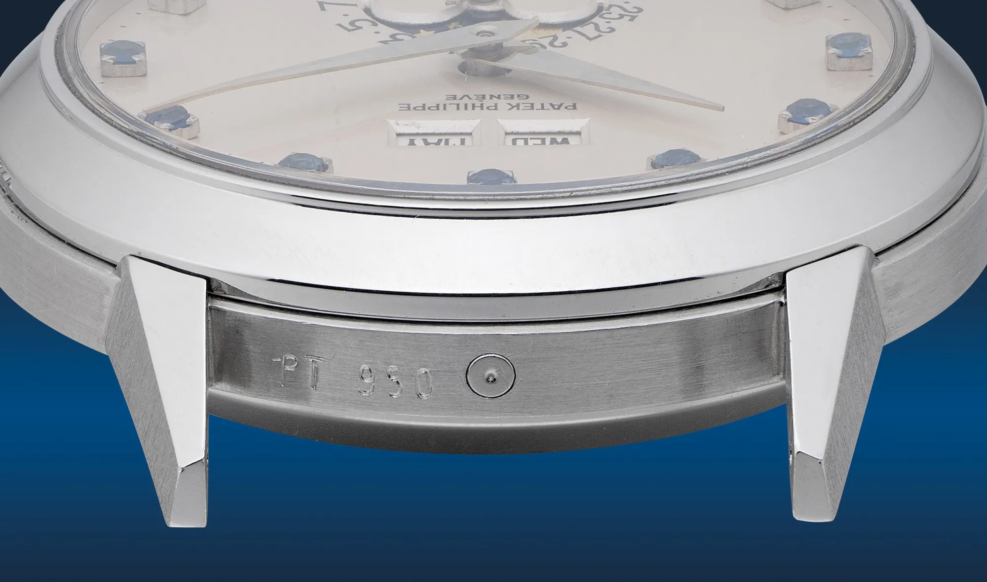 Patek Philippe The Blue Royale 3448/100 37.5mm Platinum Silvered 5