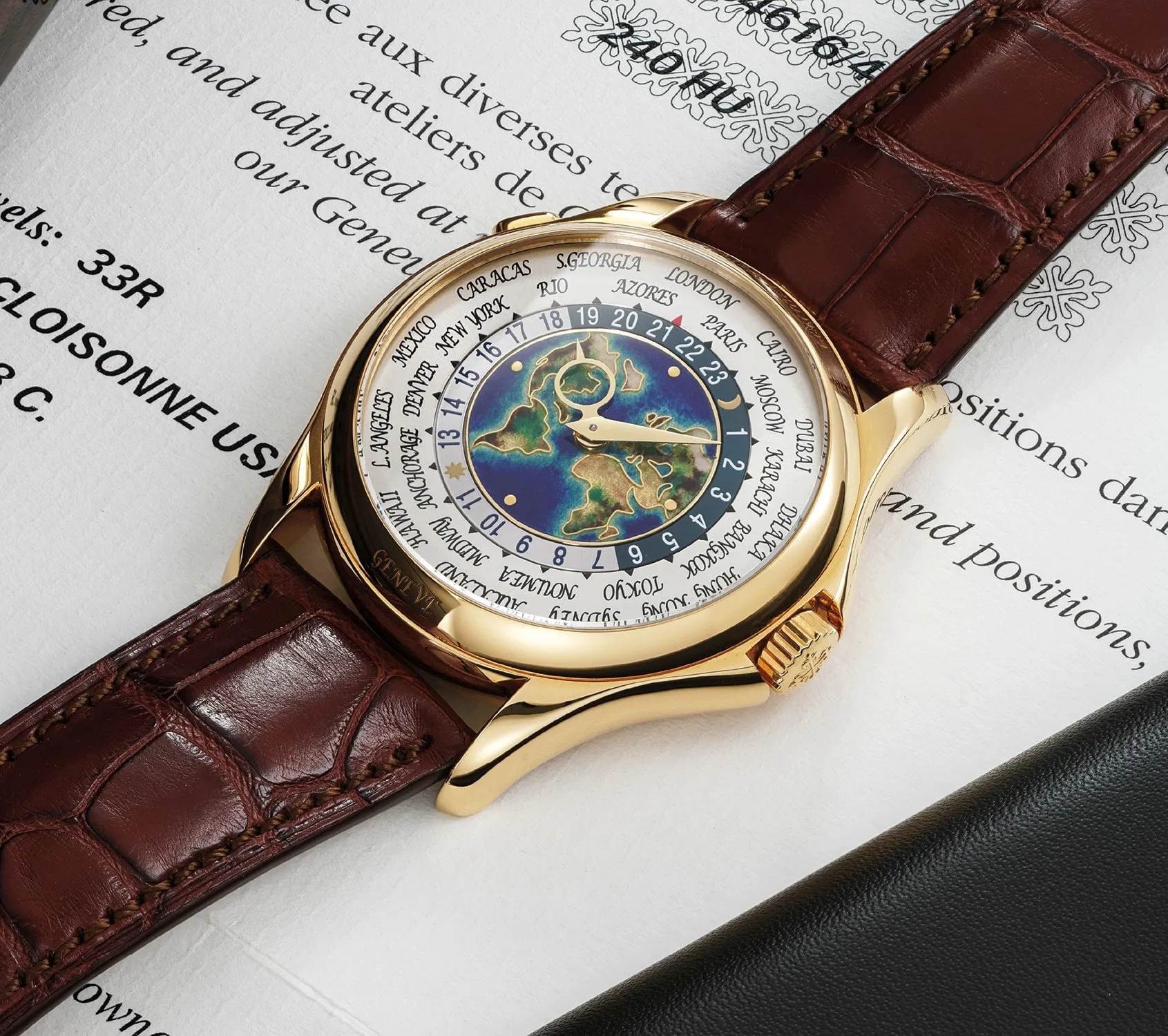 Patek Philippe World Time 5131J 40mm Yellow gold Cloisonné enamel 1