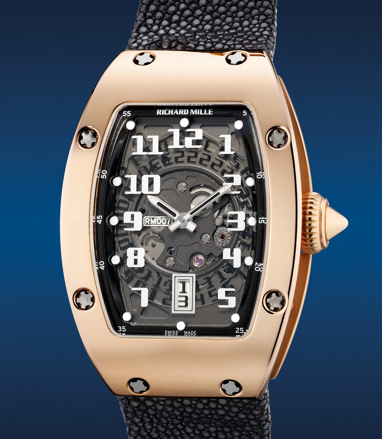 Richard Mille RM 007 RM 007 31mm Rose gold Skeletonized