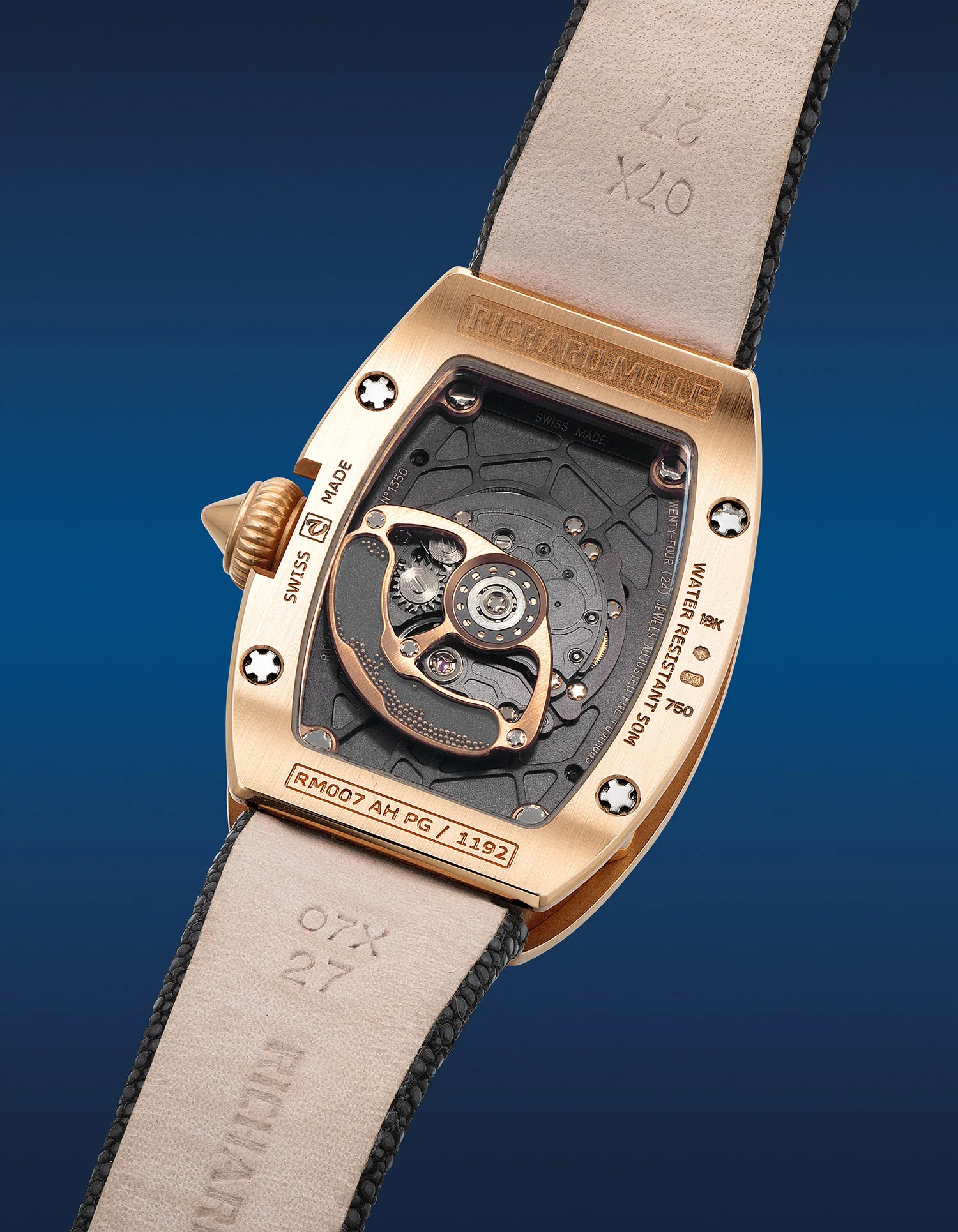 Richard Mille RM 007 RM 007 31mm Rose gold Skeletonized 2