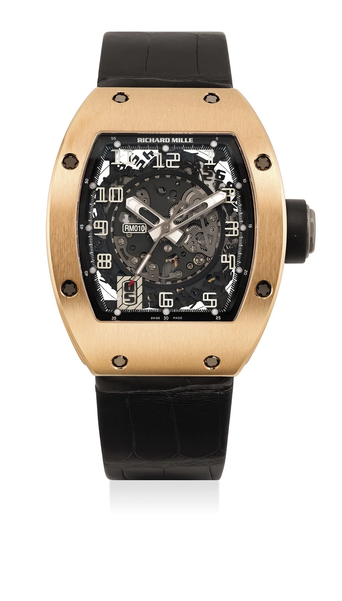 Richard Mille RM 010 RM 010 AG RG 39mm Rose gold Skeletonized