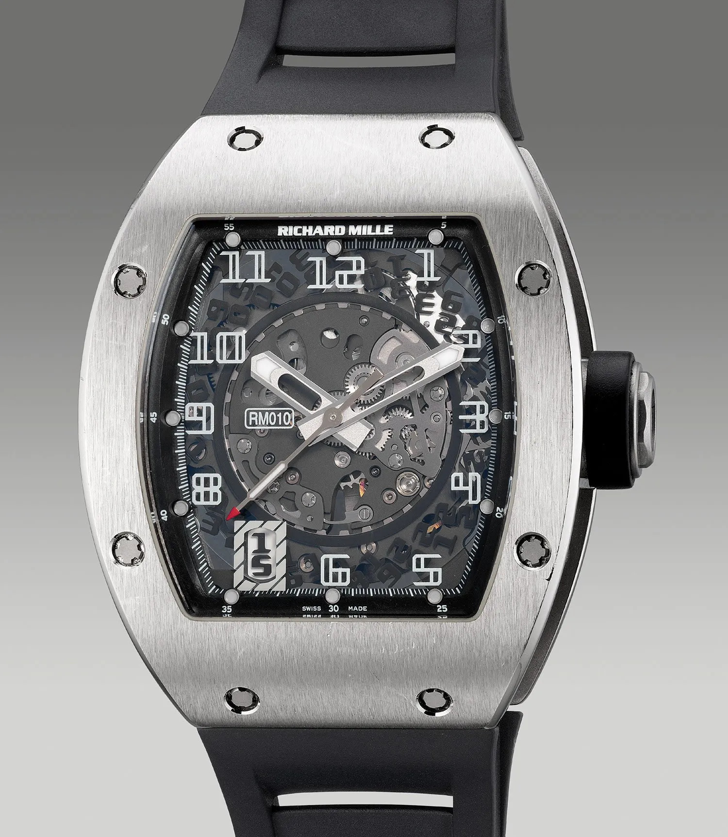 Richard Mille RM 010 RM010 AG WG 48mm White gold Black