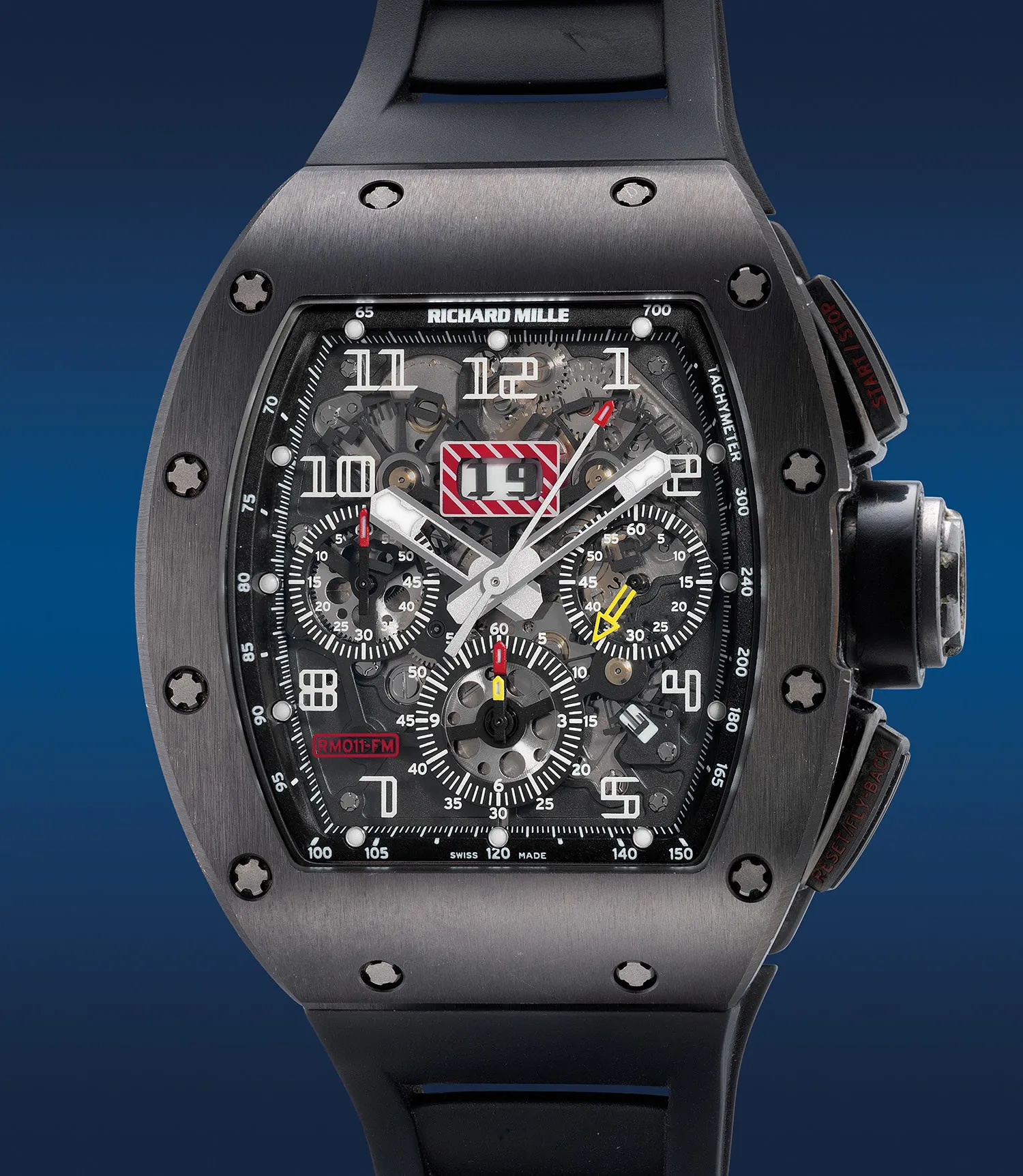 Richard Mille RM011 Felipe Massa RM011 AH TI 41mm Titanium and Black ceramic Skeletonized