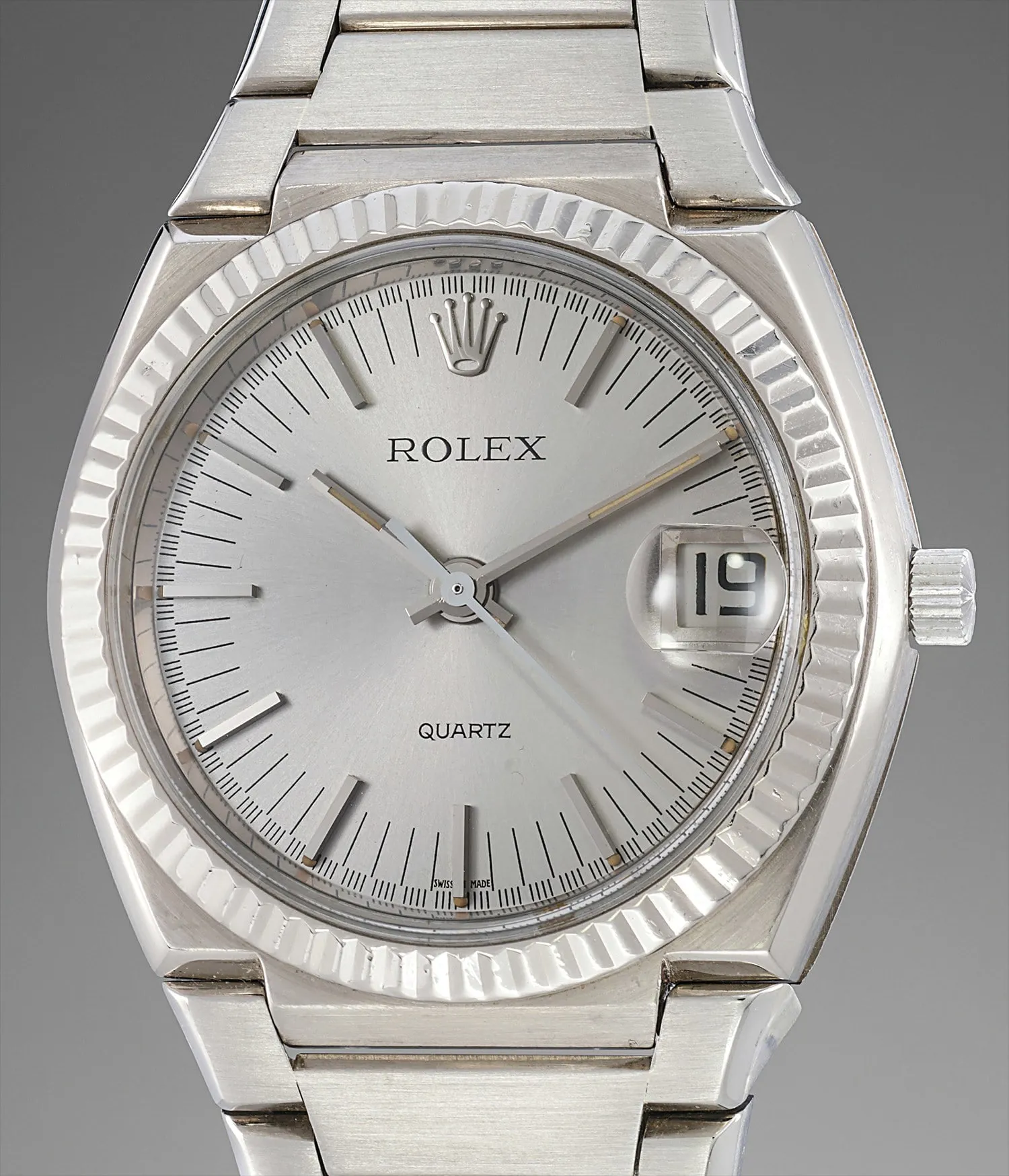 Rolex Datejust Oysterquartz 5100 39mm 18k white gold White