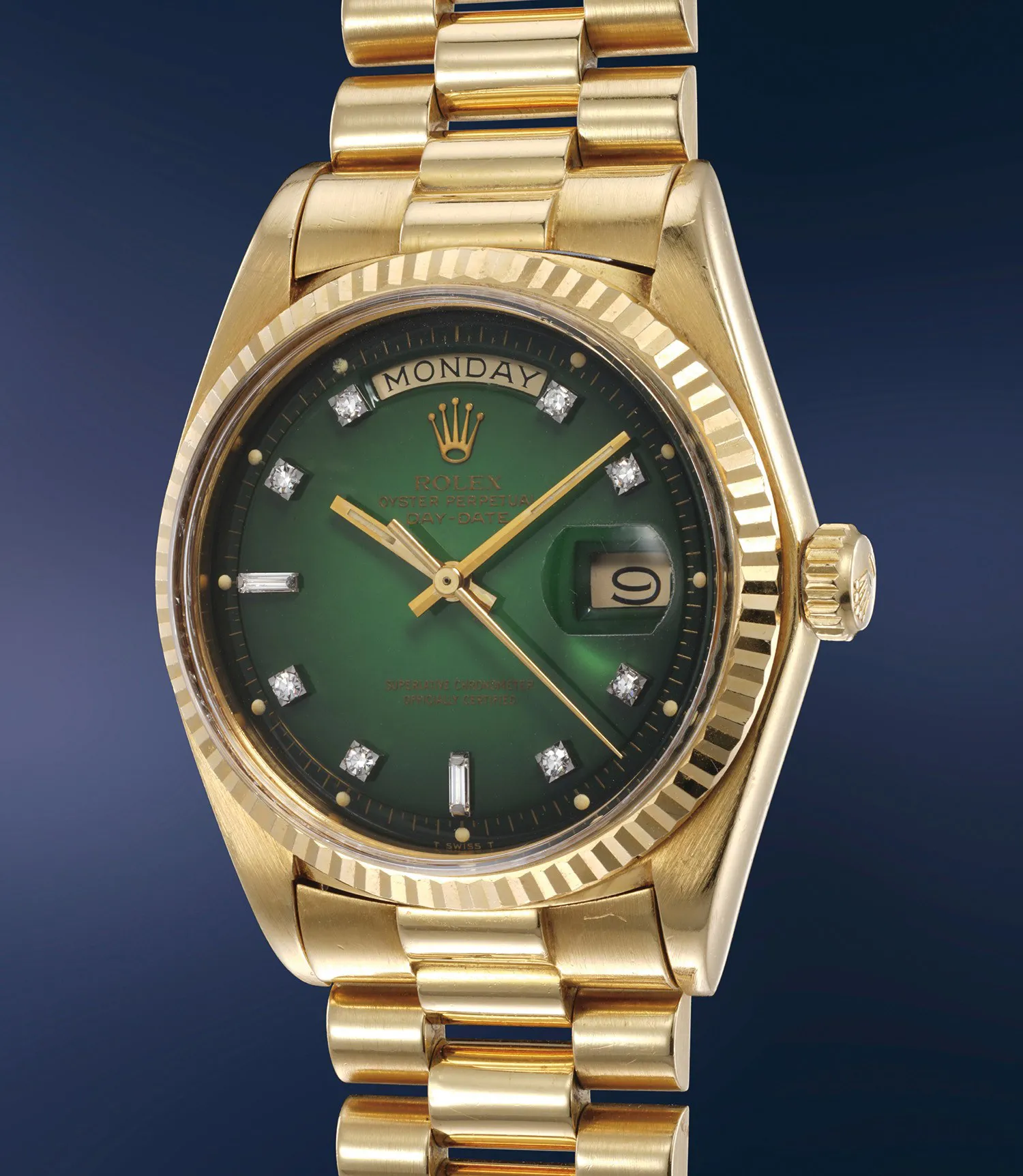 Rolex Day-Date 36 1804 36mm Yellow gold Green