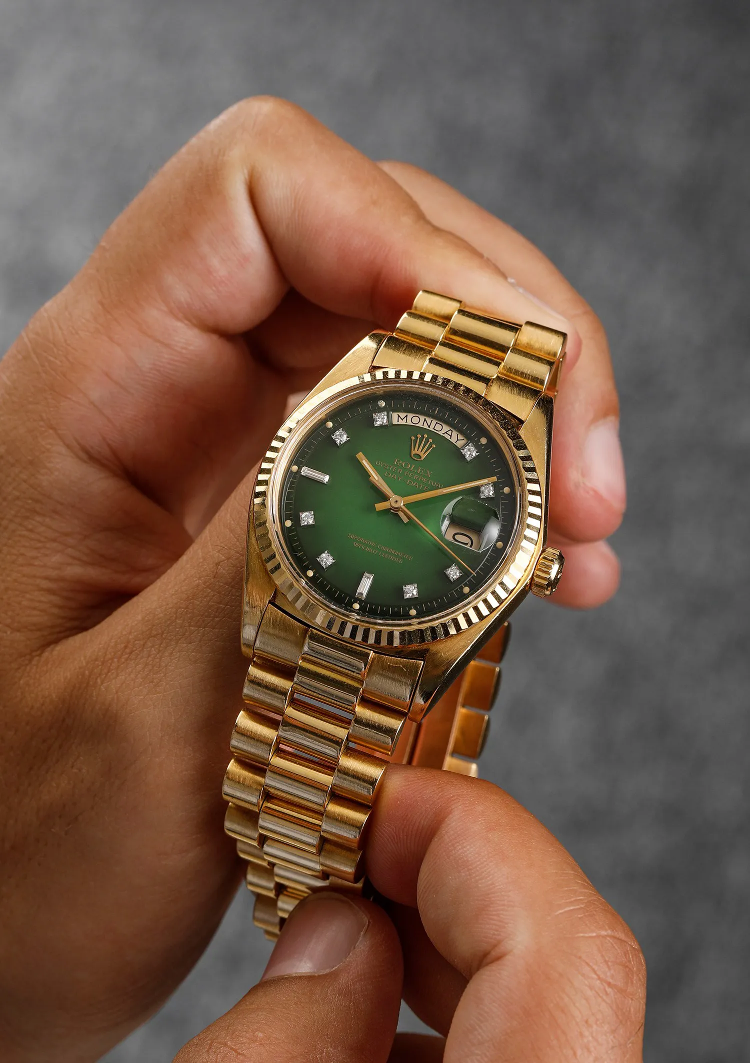 Rolex Day-Date 36 1804 36mm Yellow gold Green 3