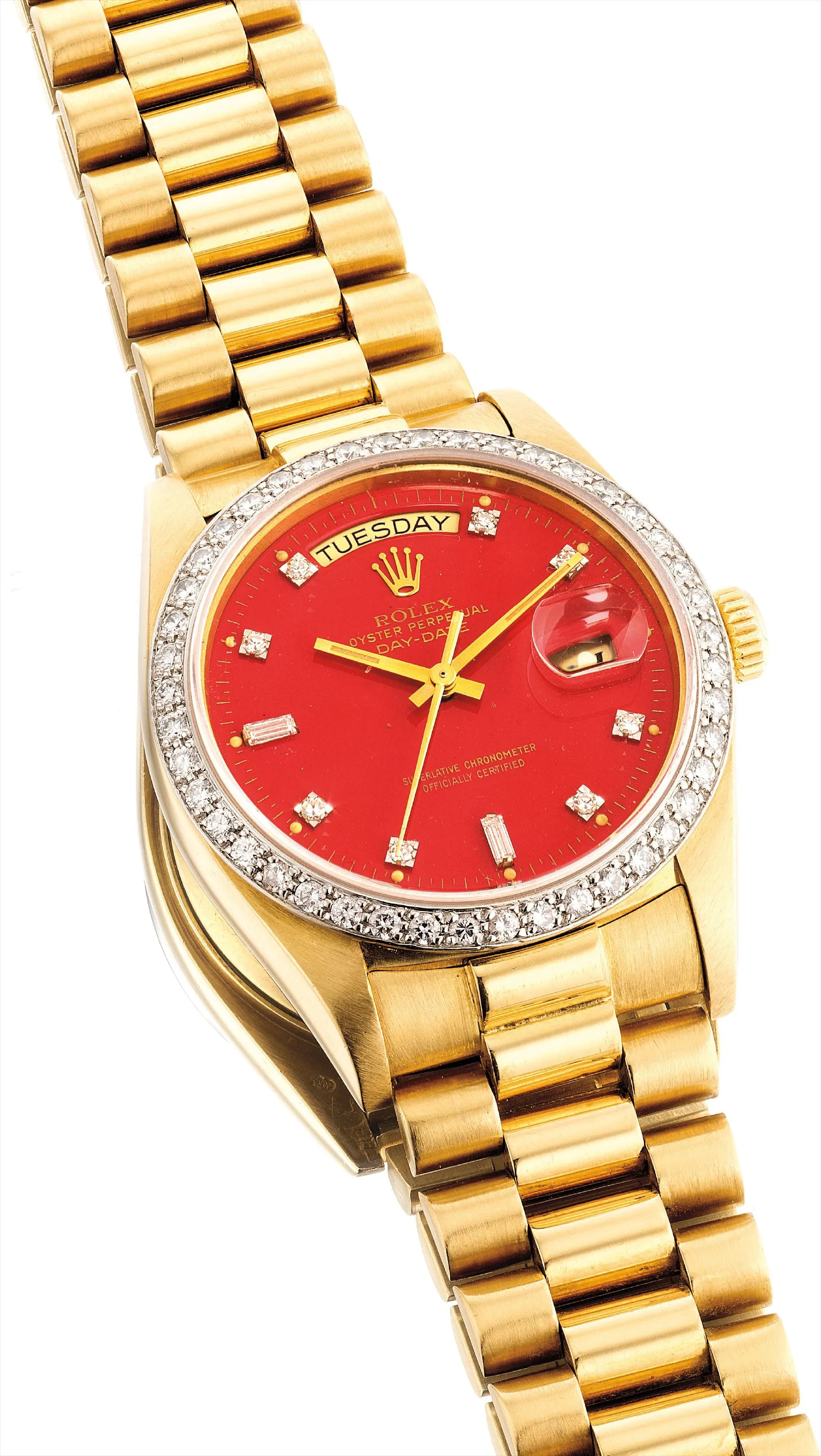 Rolex Day-Date 36 18048 36mm Yellow gold Red "Stella" 1