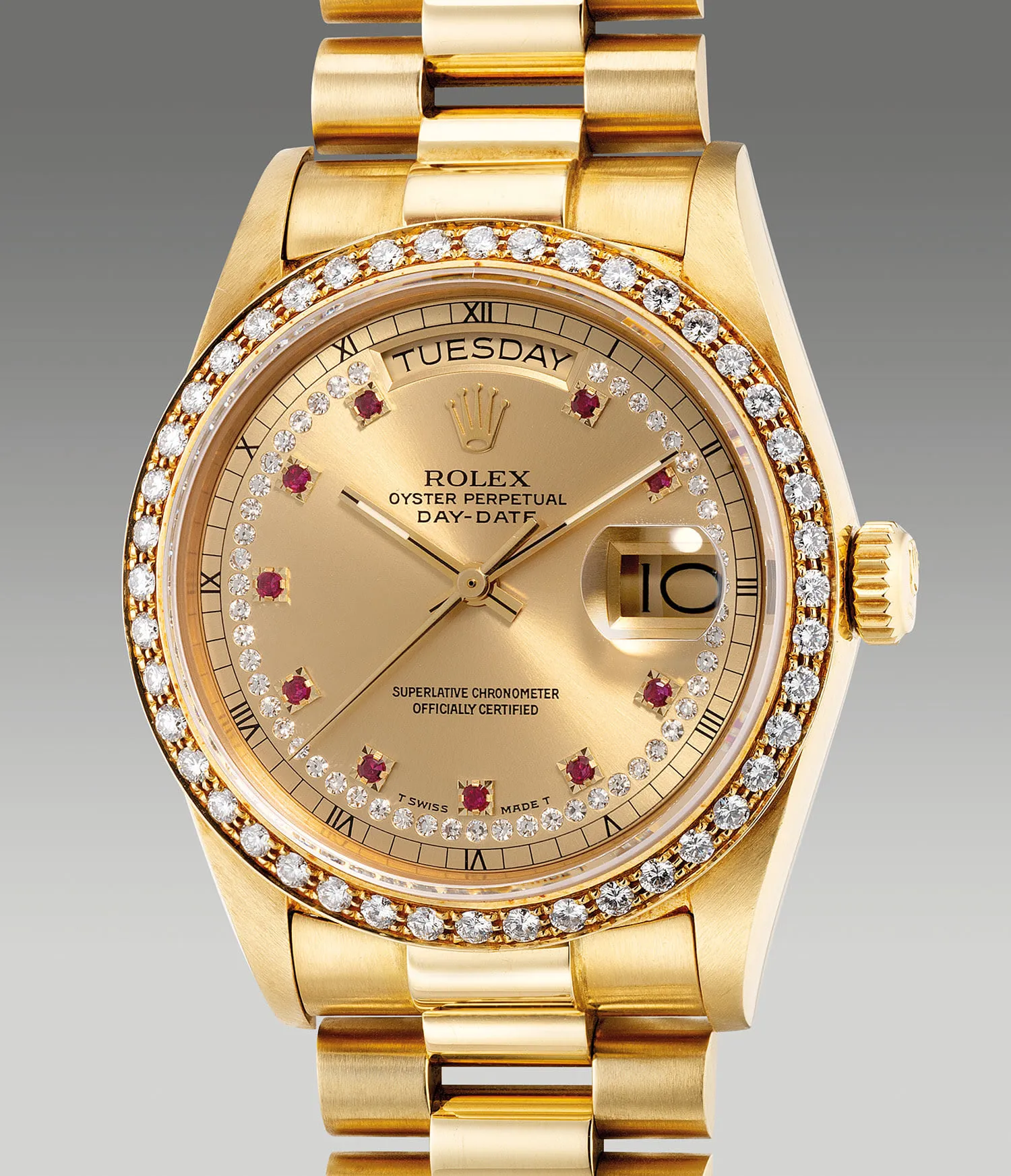 Rolex Day-Date 36 18048 36mm Yellow gold Champagne