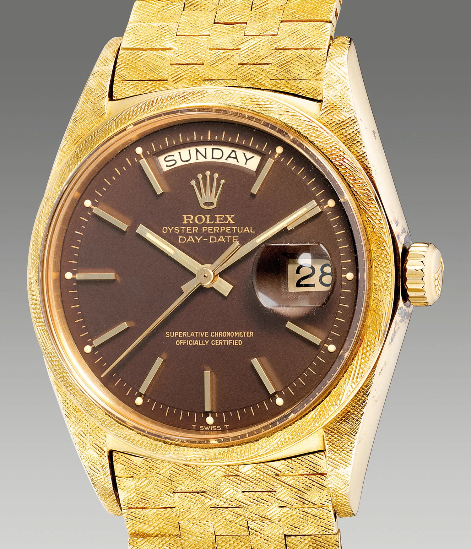 Rolex Day-Date 36 1806 36mm Yellow gold Brown