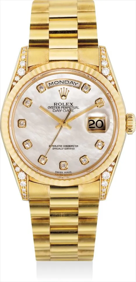 Rolex Day-Date 36 18338 36mm Yellow gold Mother-of-pearl