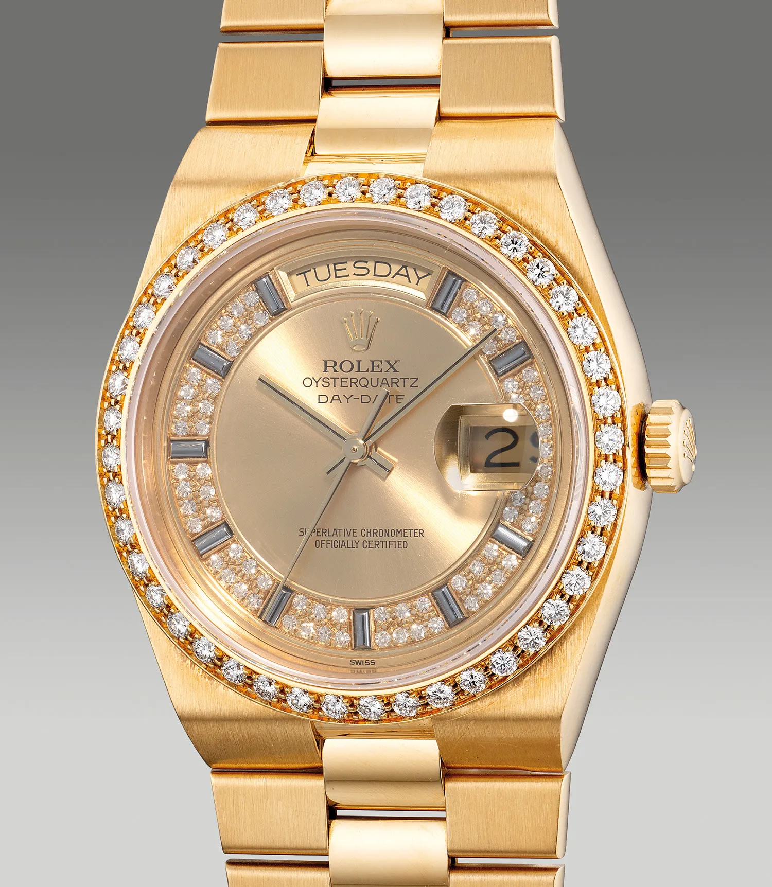 Rolex Day-Date Oysterquartz 19048 36mm Yellow gold Gold